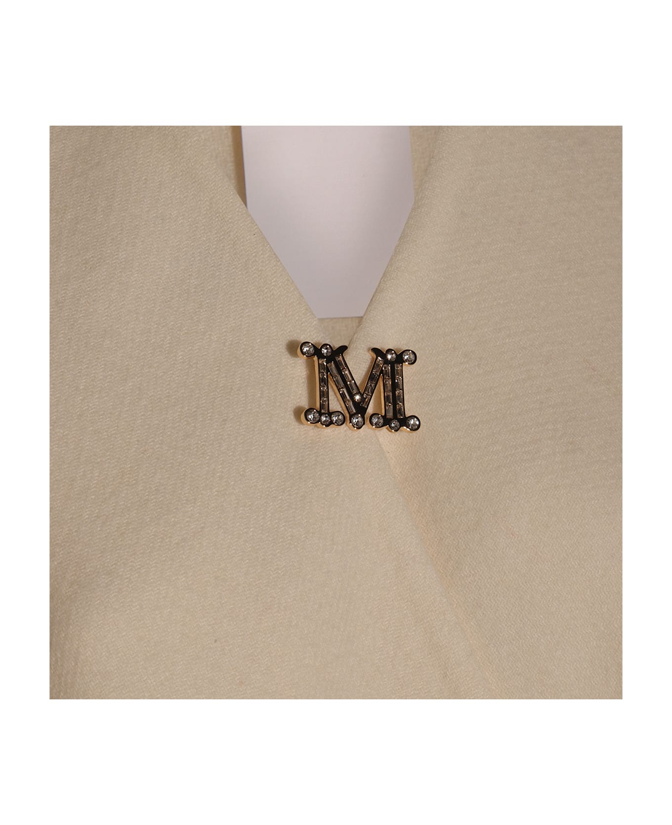 Max Mara White Serra Capes - White