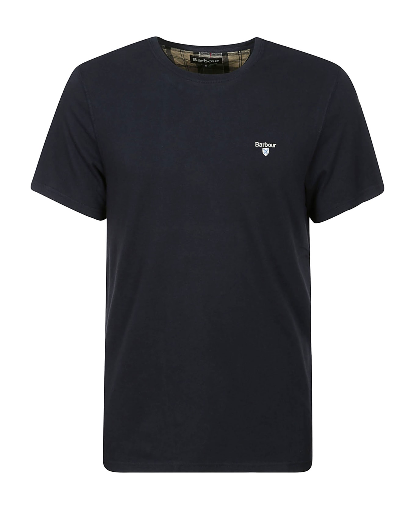 Barbour Tartan Sports Tee - New Navy