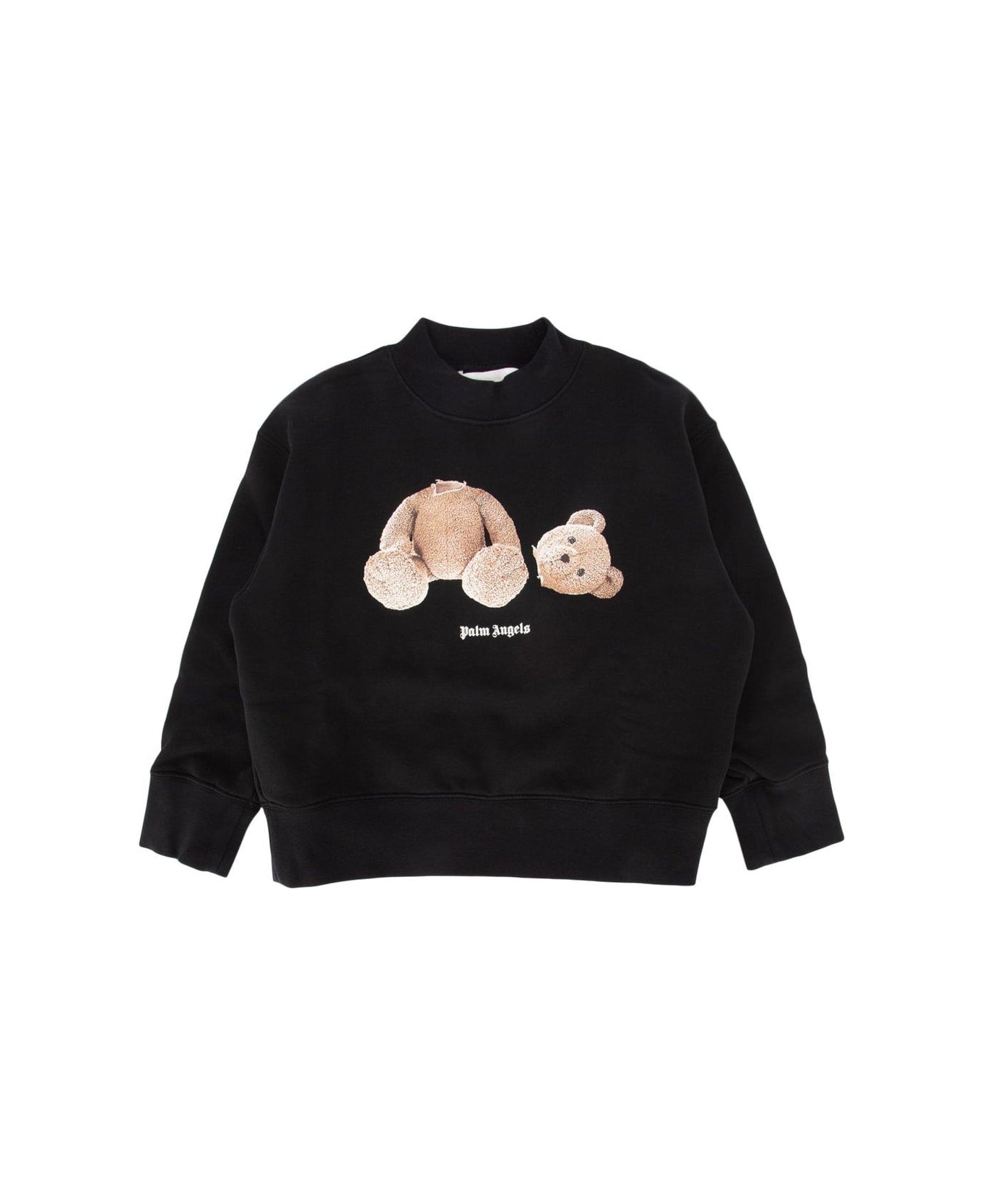 Palm Angels Bear Printed Crewneck Sweatshirt - Black ニットウェア＆スウェットシャツ