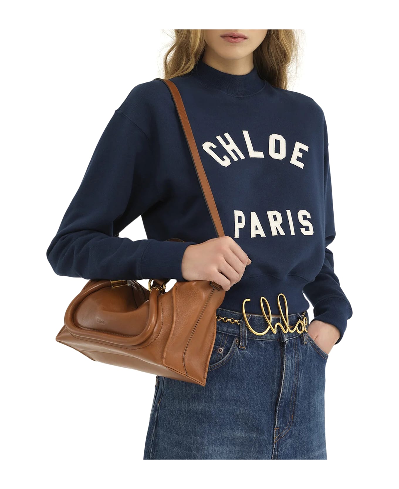 Chloé Small Paraty 24 Bag In Shiny Leather