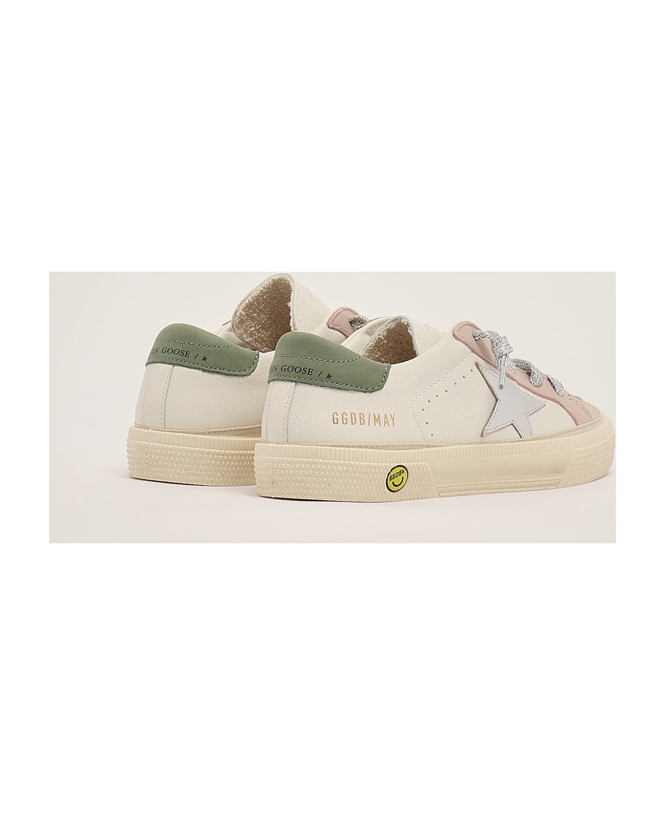 Golden Goose May Leather Sneaker - B.CO-ROSA-OLIVA