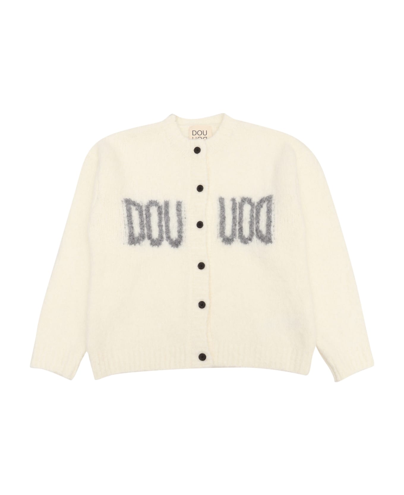 Douuod Knit Cardigan - WHITE