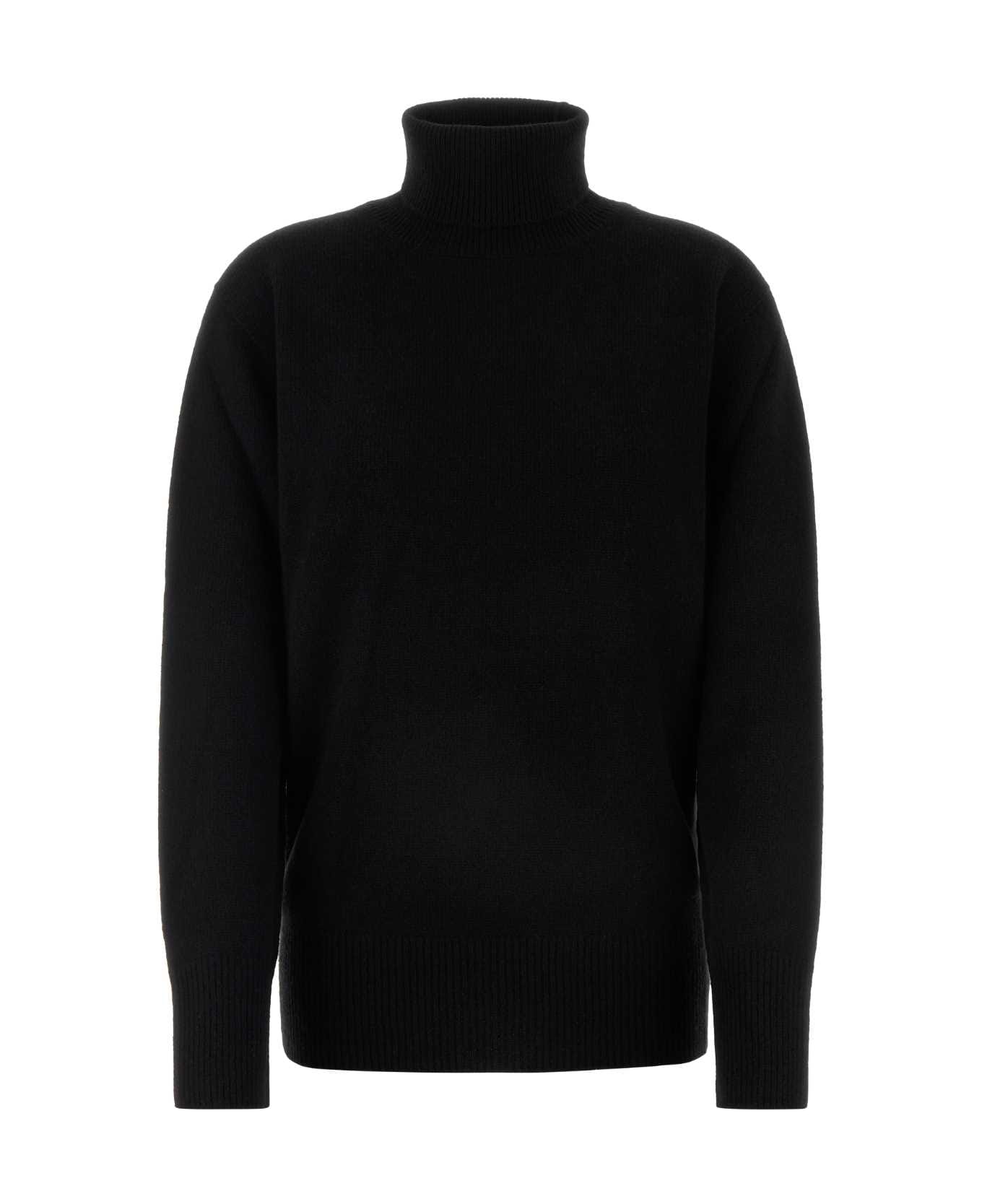 The Row Black Wool Stepny Sweater - BLACK