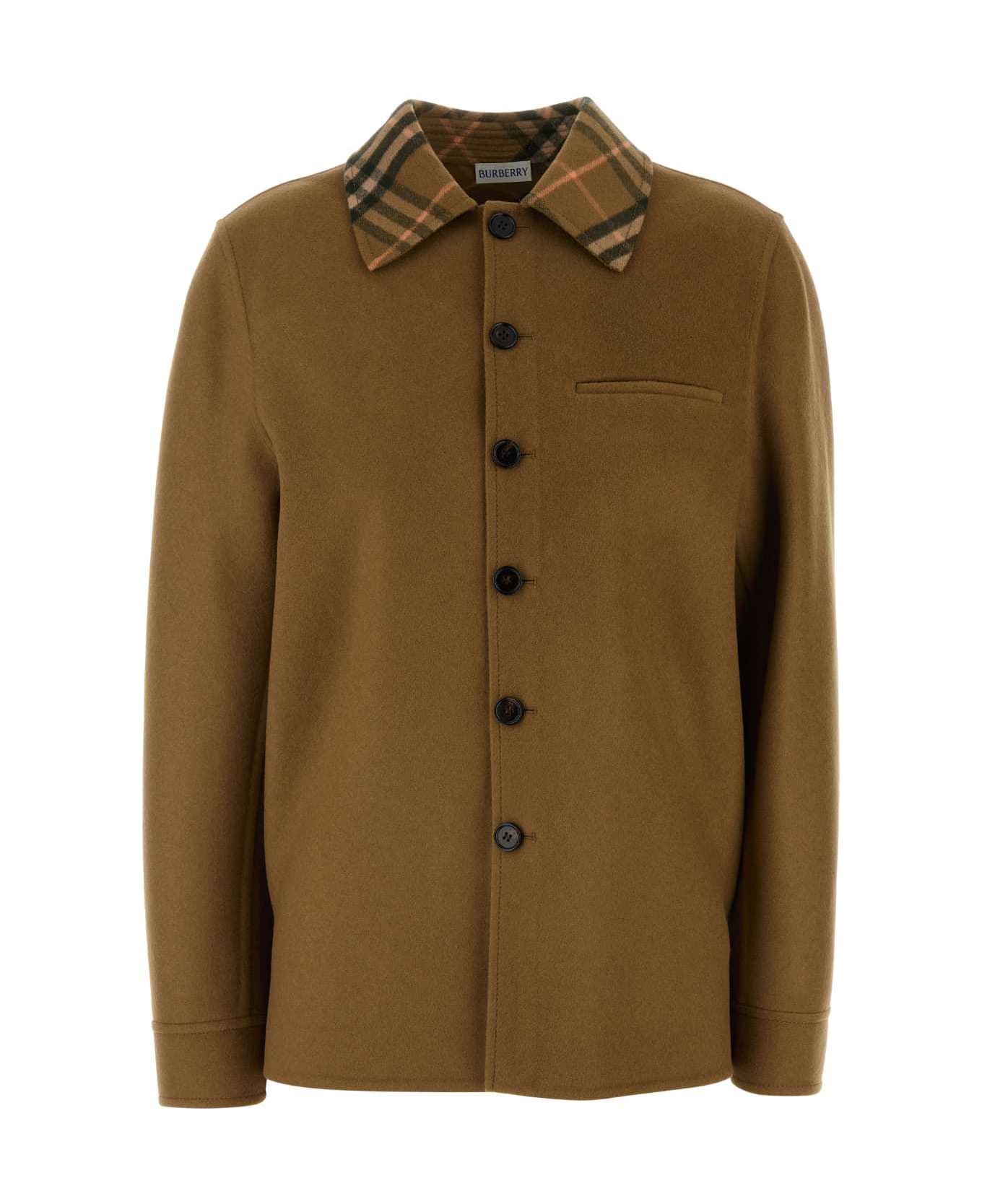 Burberry Biscuit Wool Coat - SHREWIPCHECK