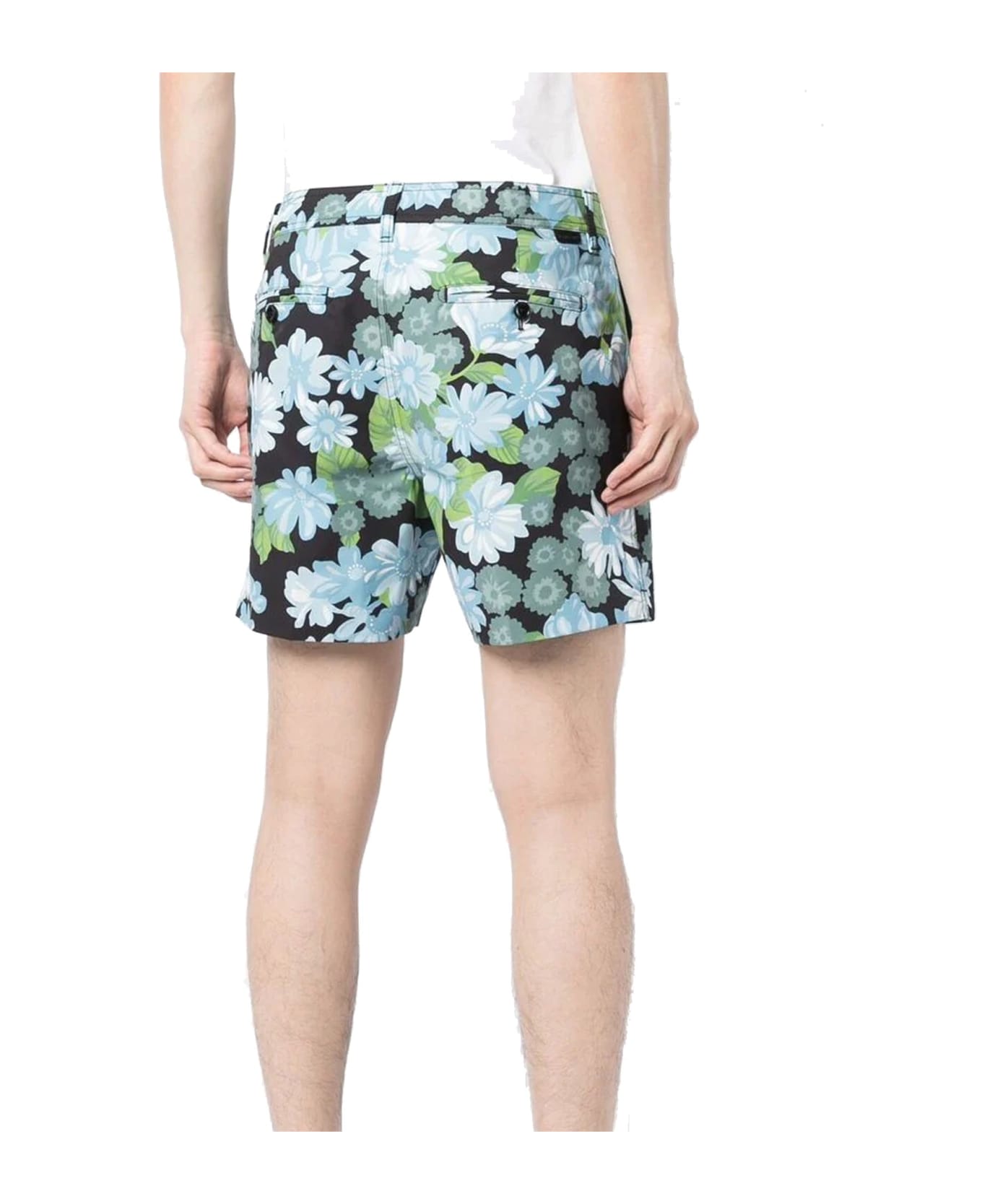 Tom Ford Flower Print Shorts - Blue