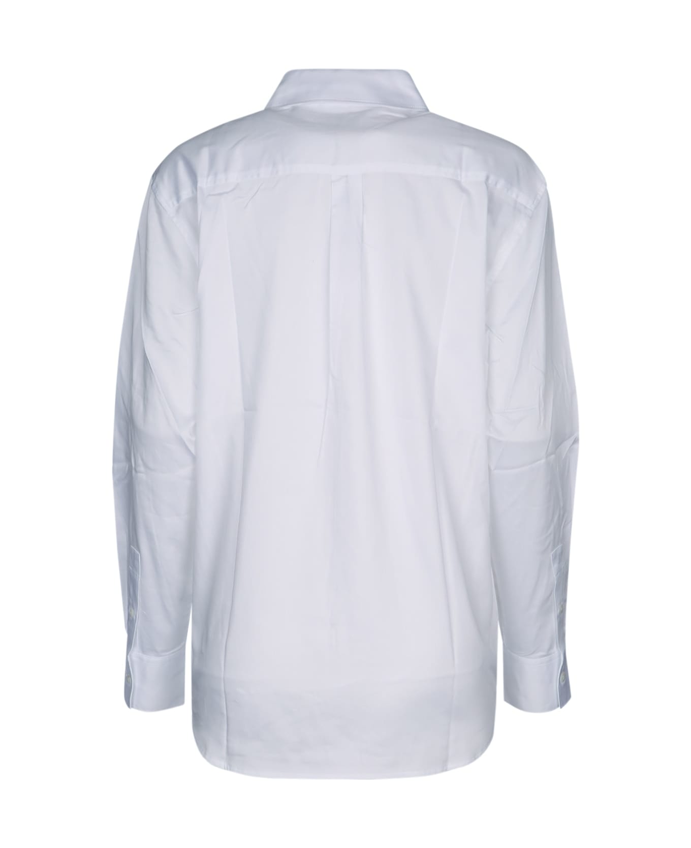 Calvin Klein Soft Cotton Front Slit Shirt - BRILLIANTWHITE