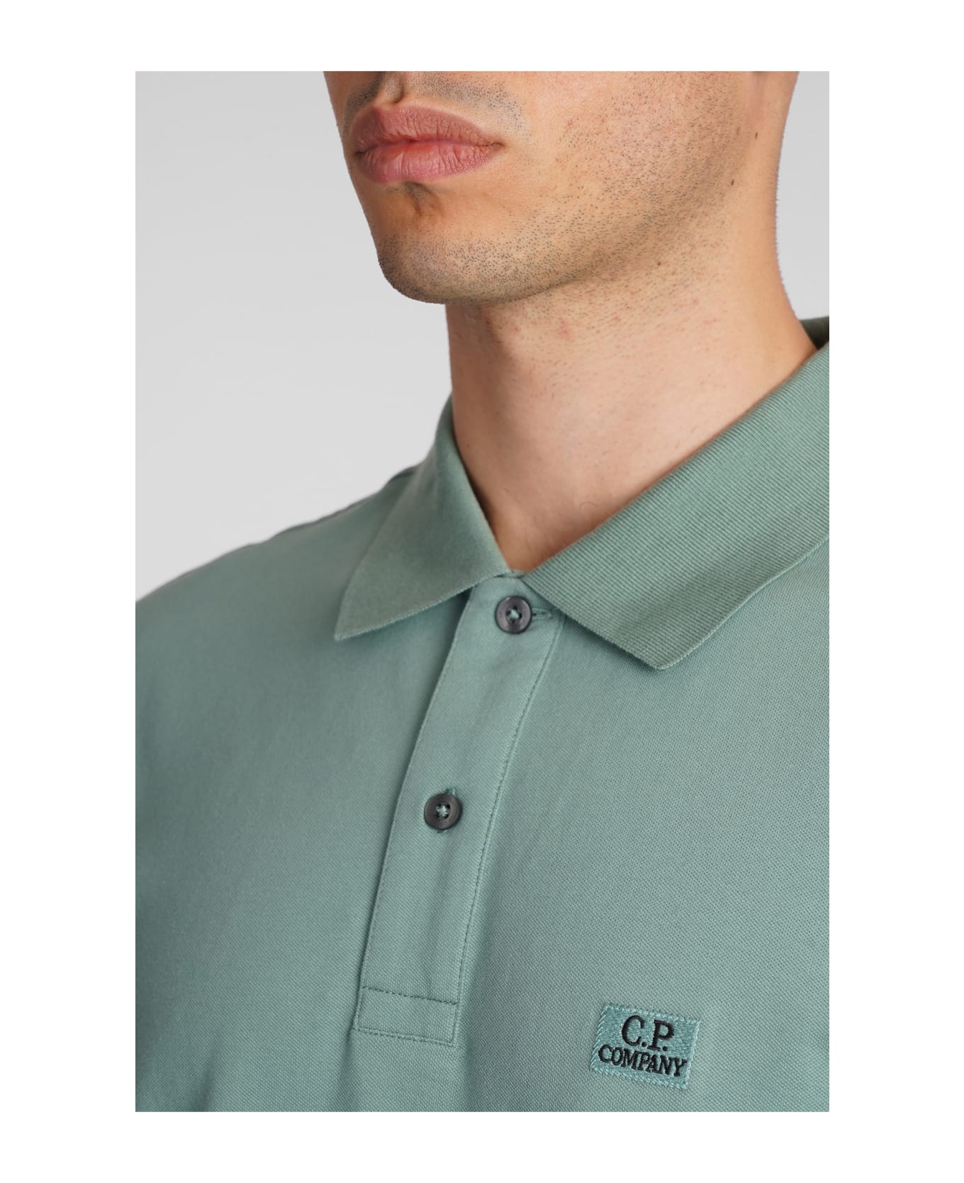 C.P. Company Polo In Green Cotton - Verde