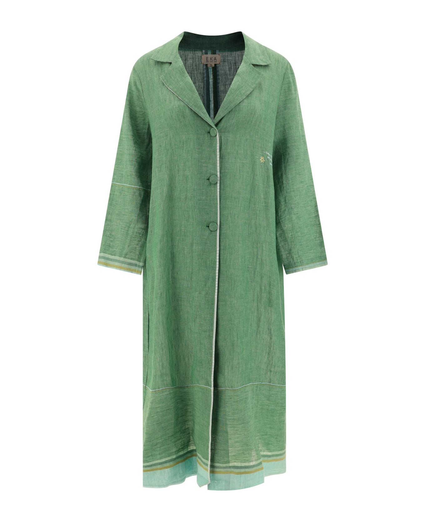 Eka Monaco Chemisier Dress - Green コート＆ジャケット