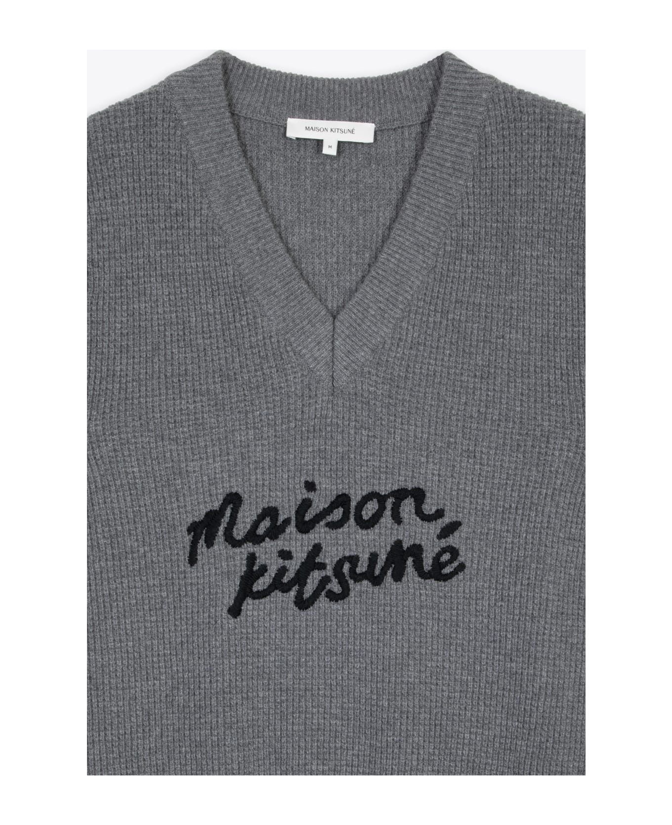 Maison Kitsuné Maison Kitsune Handwriting Oversize Vest Grey