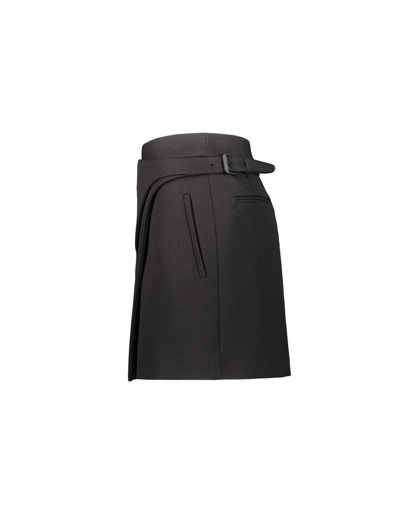 WARDROBE.NYC Wrap Skirt Mini - Blk Black スカート