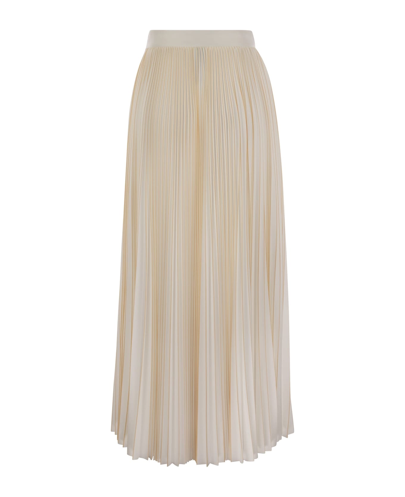 スカート FABIANA FILIPPI SS25 Pleated jersey skirt (GND265F420 VR1) FABIANA FILIPPI: Skirt woman - White | Fabiana Filippi skirt