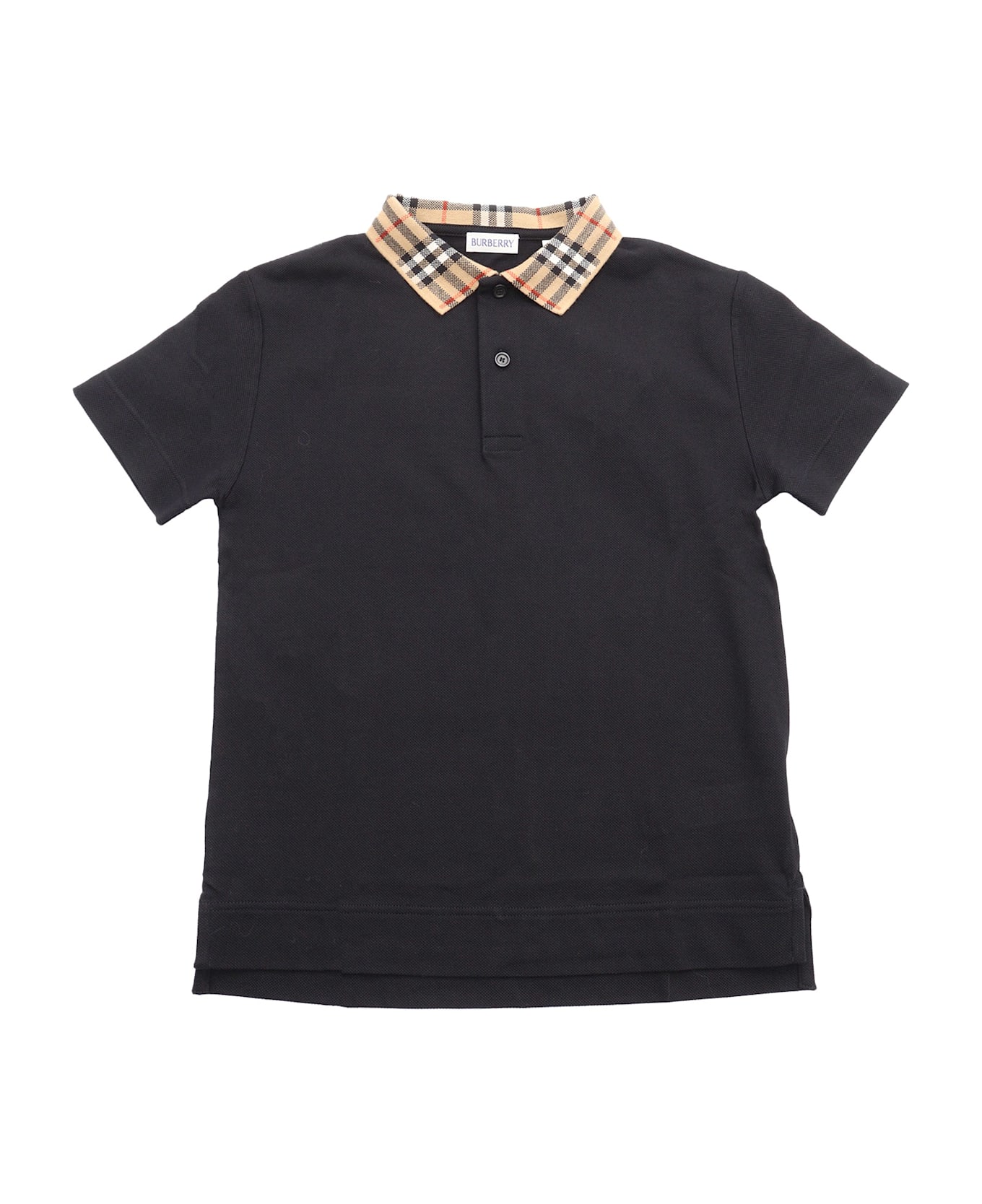 Burberry Kid Boy Polo Shirts - BLACK