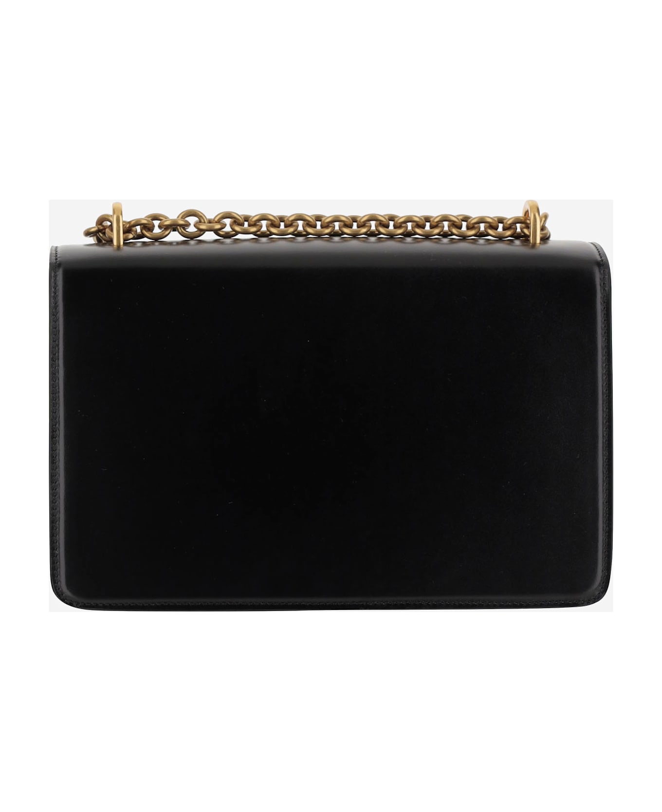Valentino Garavani Vain Leather Shoulder Bag - Black
