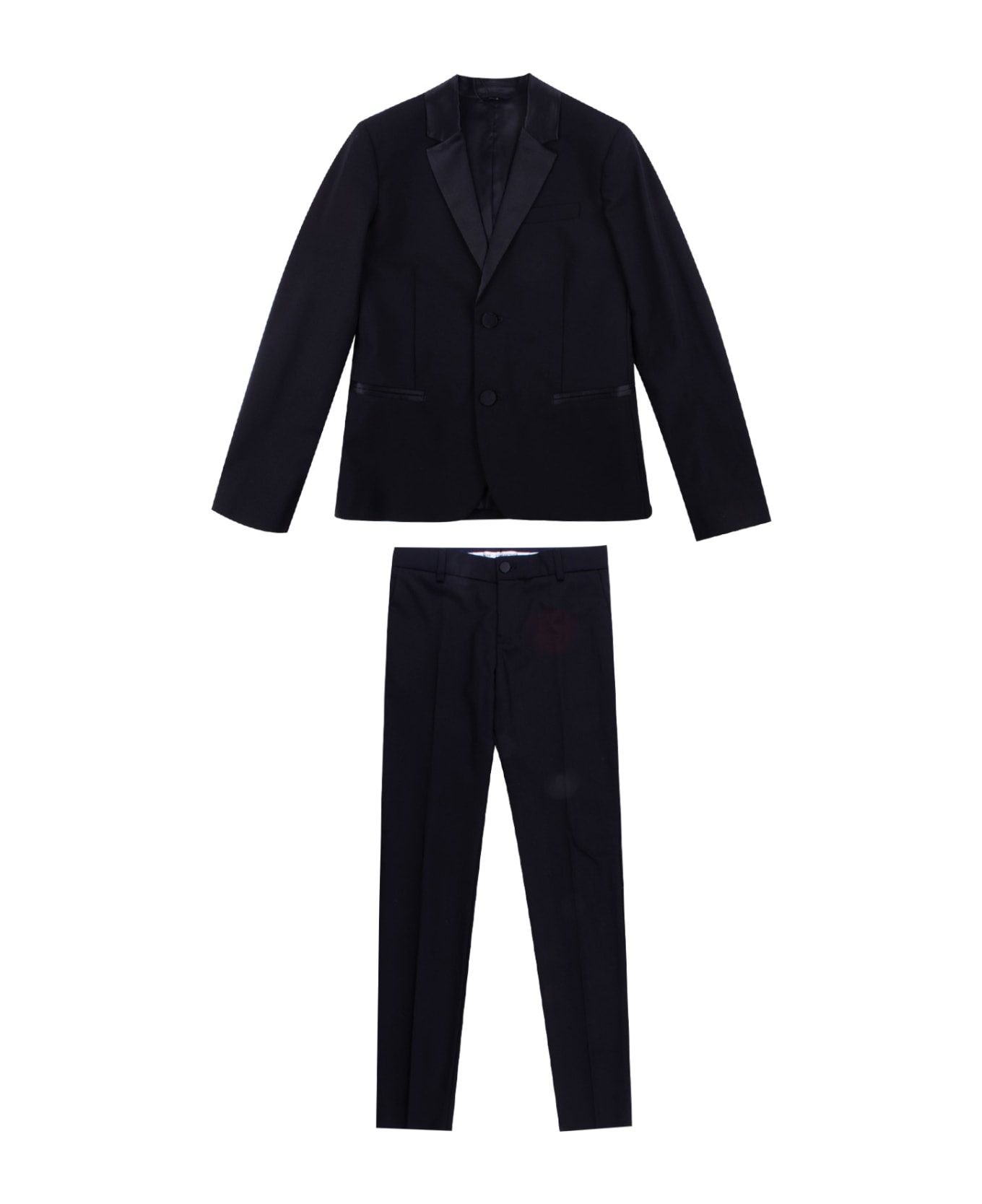 Emporio Armani Wool Blend Jacket And Pants - Back ワンピース＆ドレス