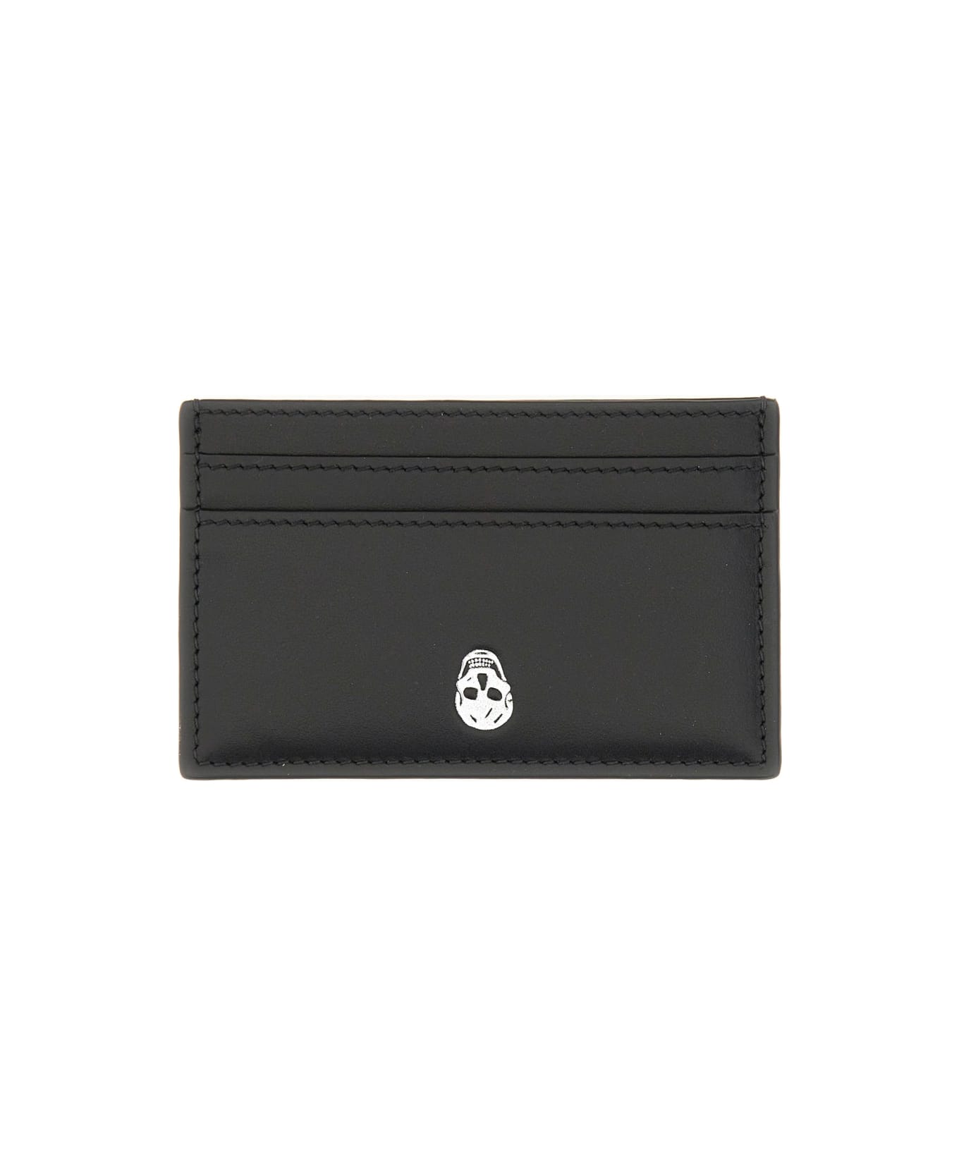 Alexander McQueen Card Holder 'skull' - BLACK