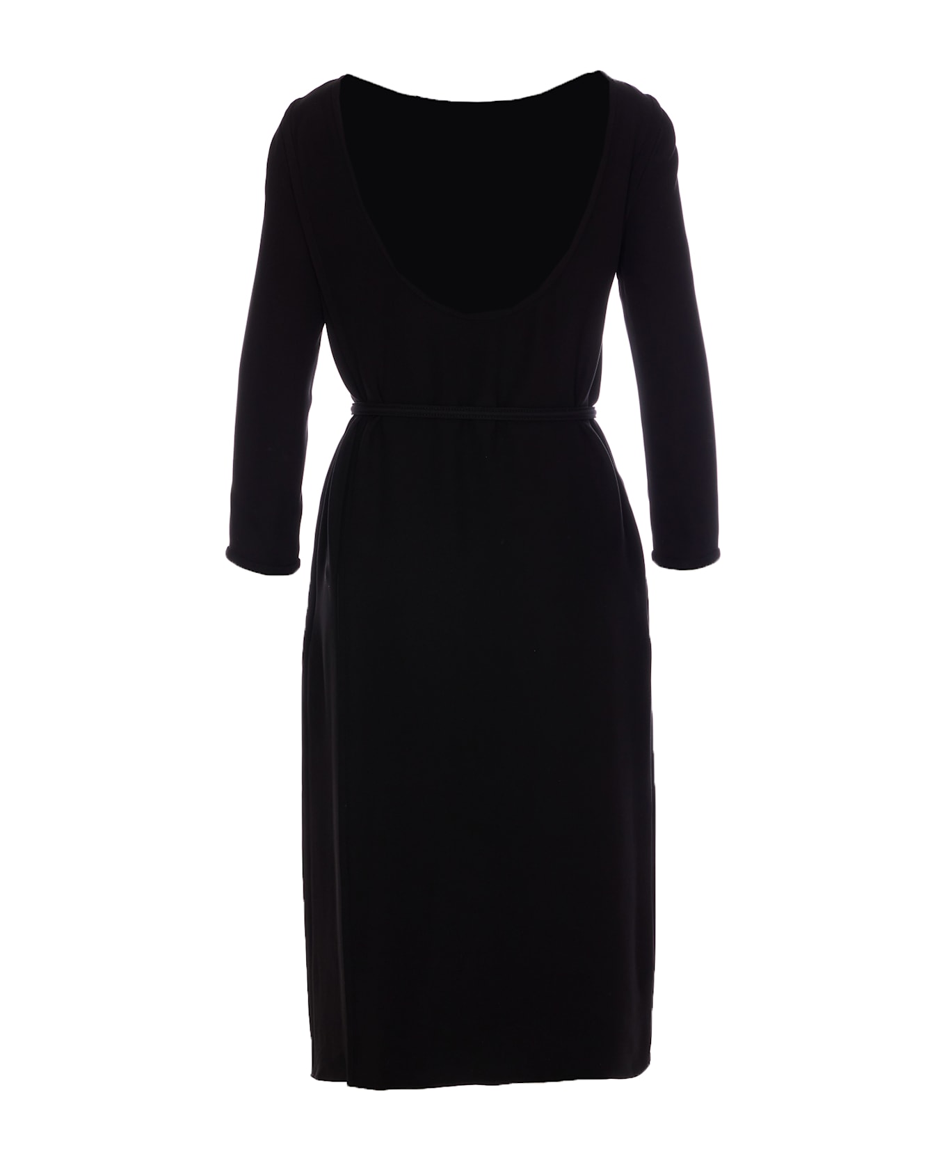Gucci Silk Cady Mid-lenght Dress - Black