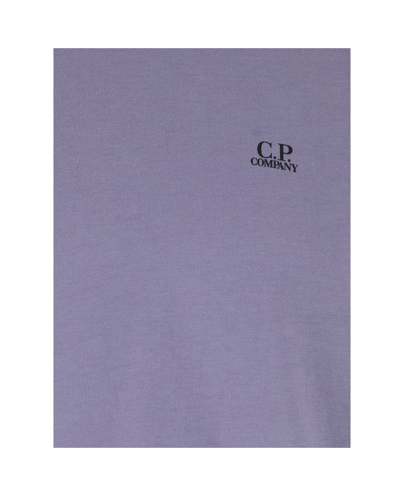 C.P. Company Violet T-shirt With Logo Printed On The Front In Cotton Man - Violet