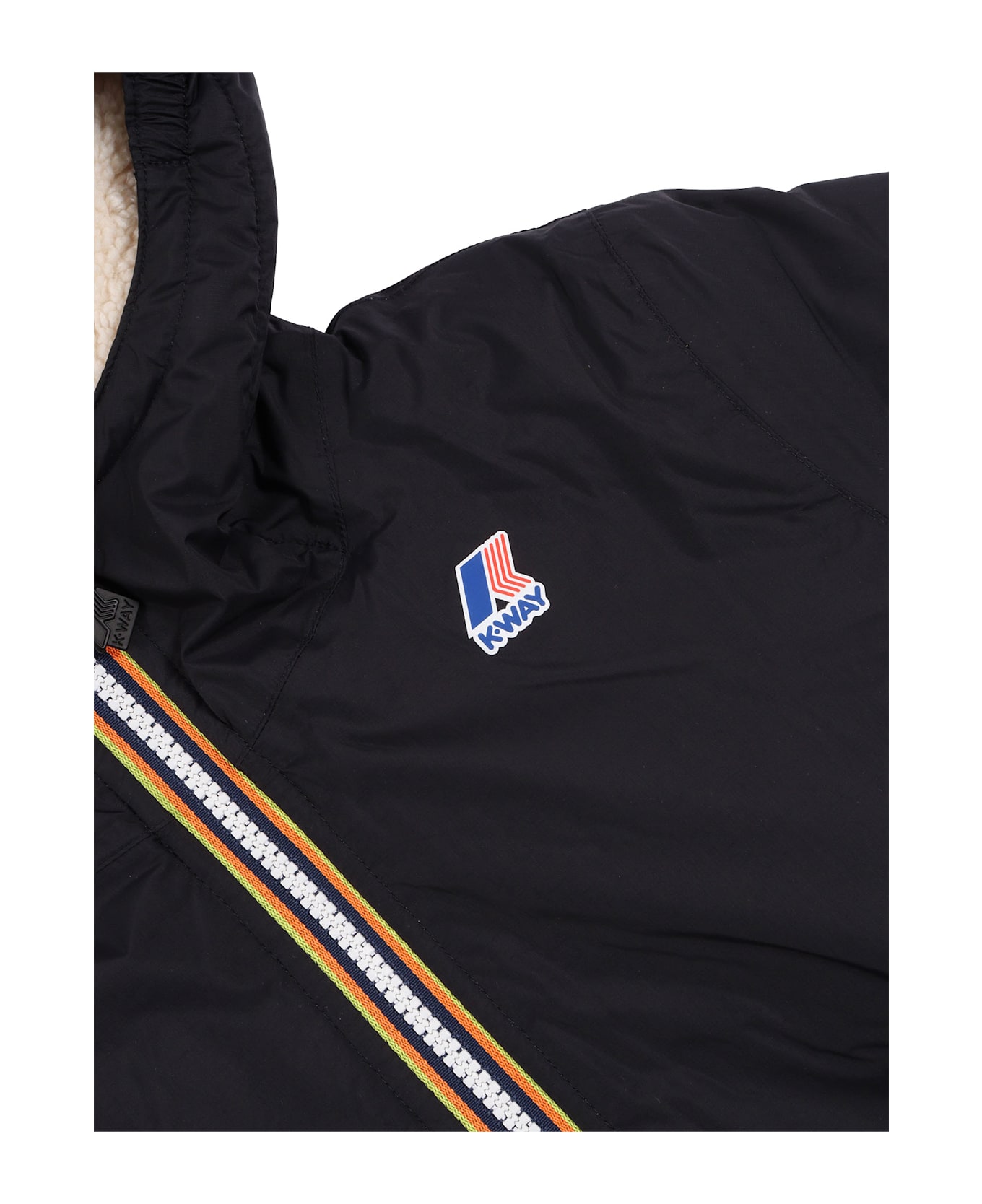 K-Way P. Le Vrai 4.0 Eiffel Orsetto Down Jacket - BLACK