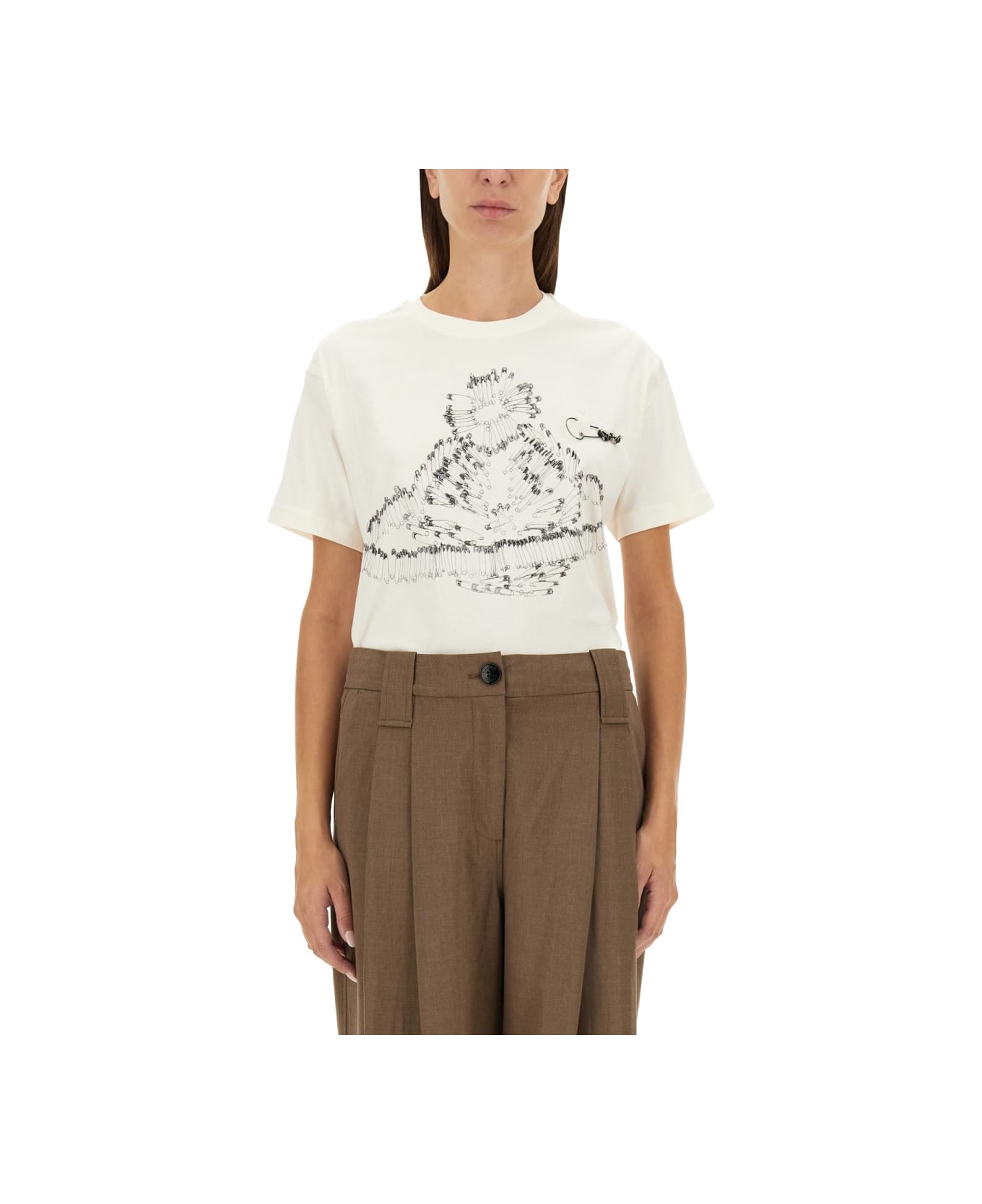 Vivienne Westwood Safety Pin T-shirt - WHITE