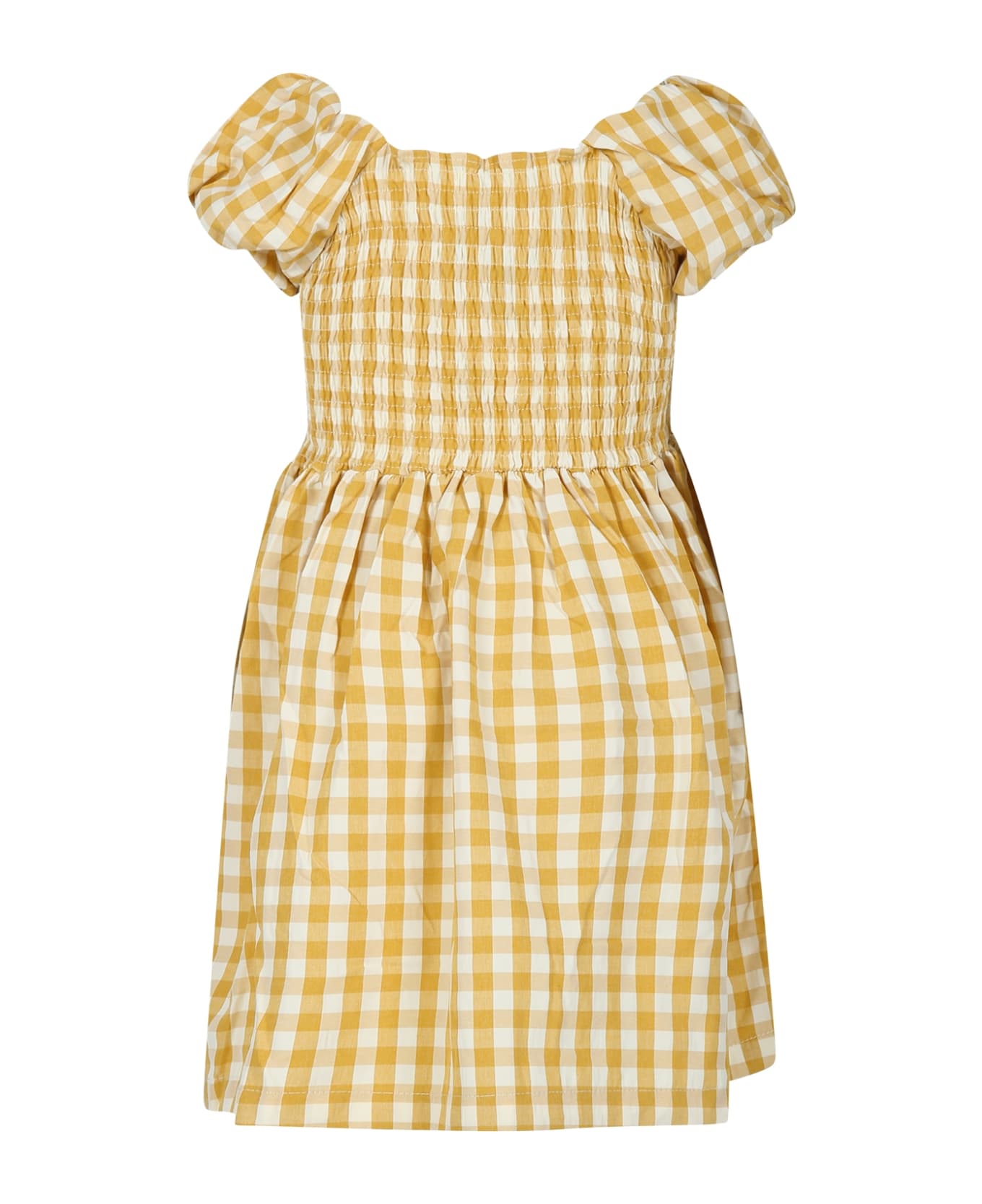 Molo Casual Yellow Dress Cherisla For Girl - Yellow