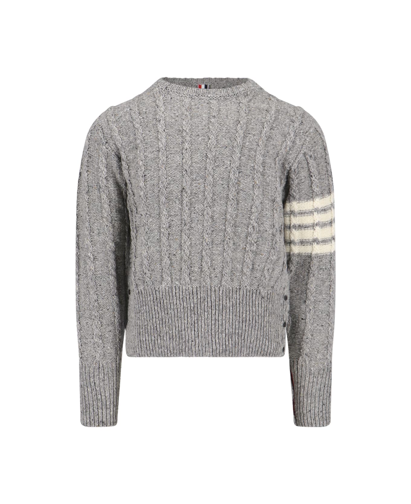 Thom Browne Braided Detail Sweater - Grey