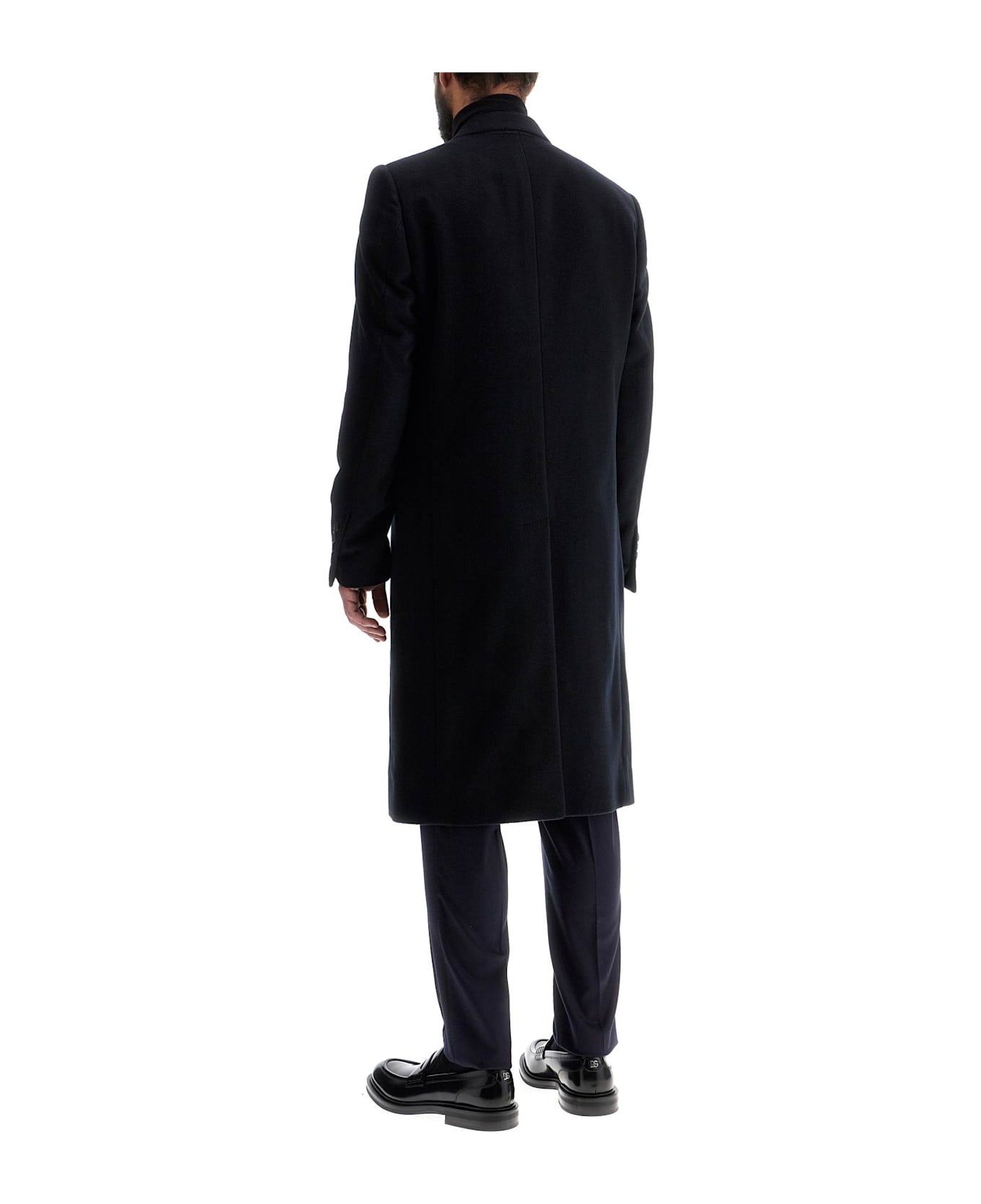 Dolce & Gabbana Single-breasted Coat - BLU SCURISSIMO 1 (Blue) コート
