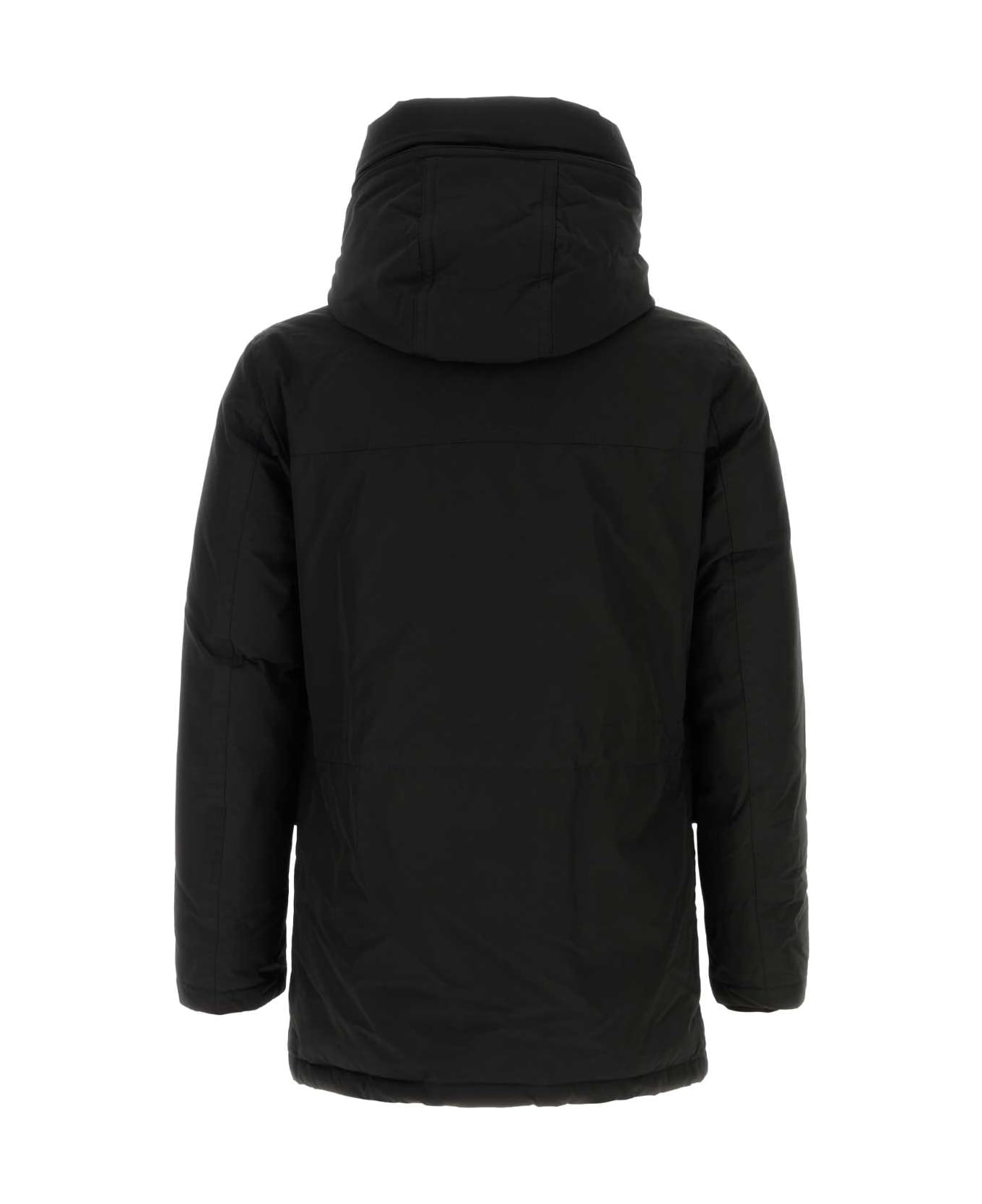 Woolrich Black Cotton Blend Down Jacket - BLACK