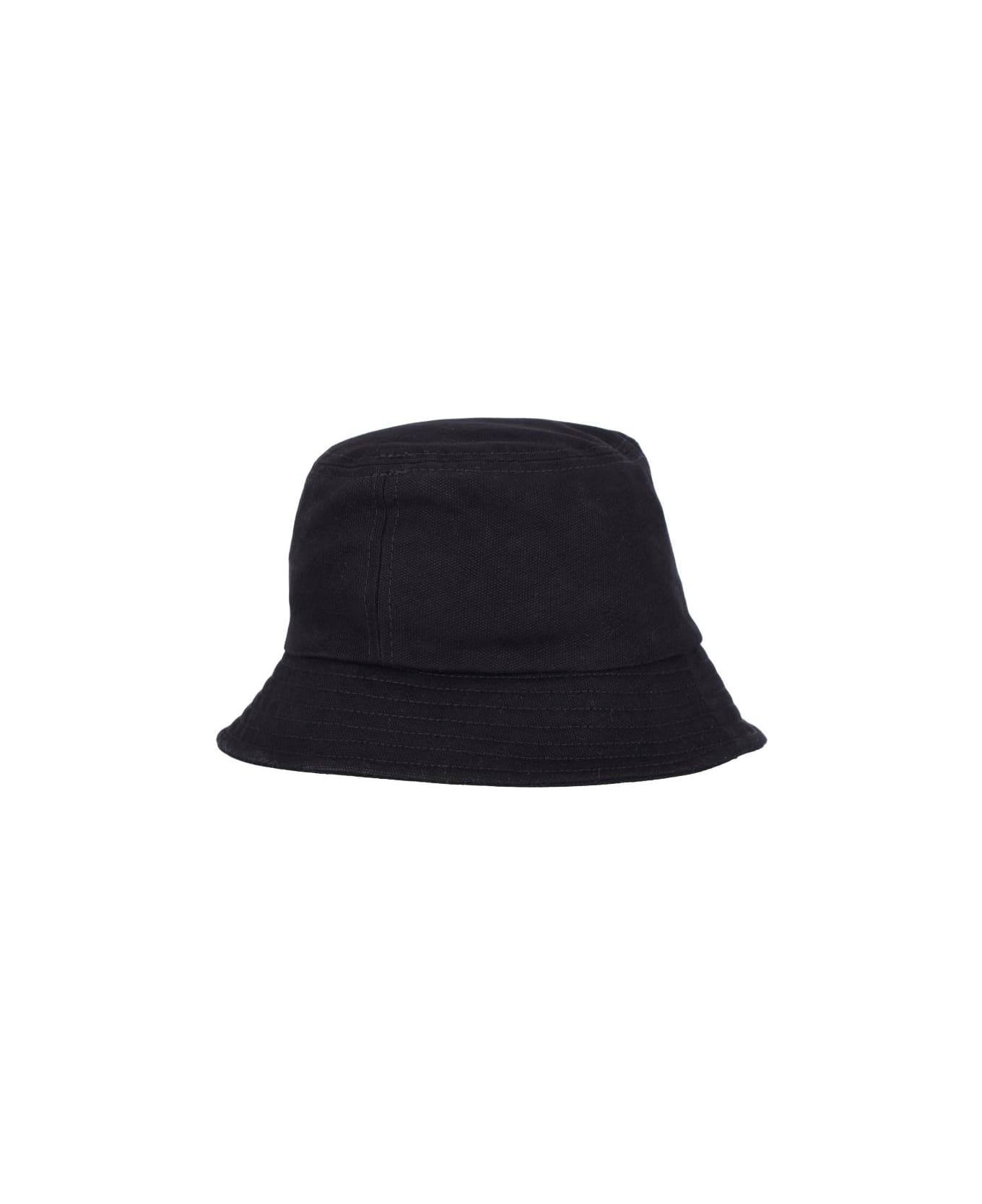 Isabel Marant Logo Bucket Hat - Nero