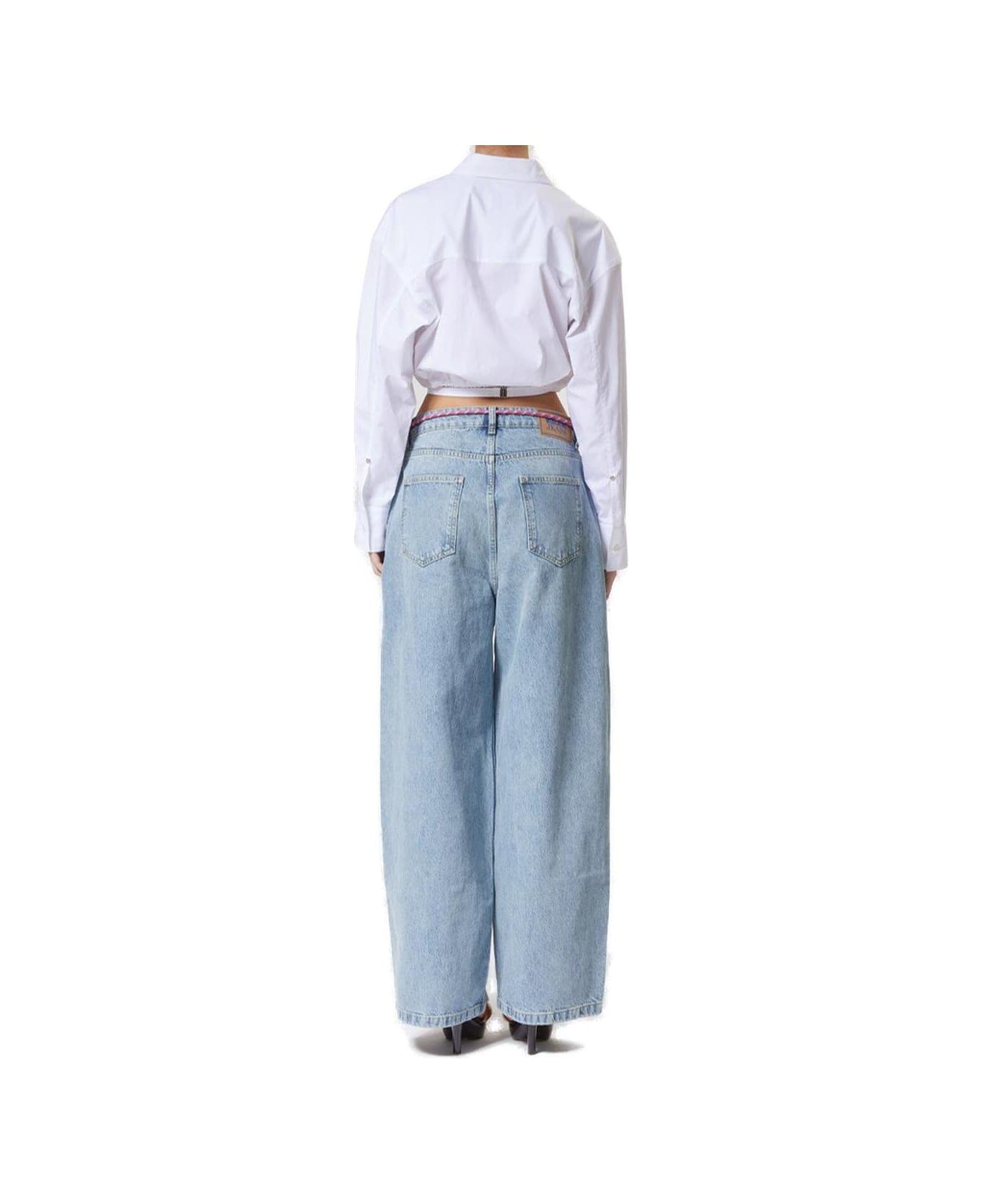 M05CH1N0 Jeans Oversized Denim Jeans - DENIM