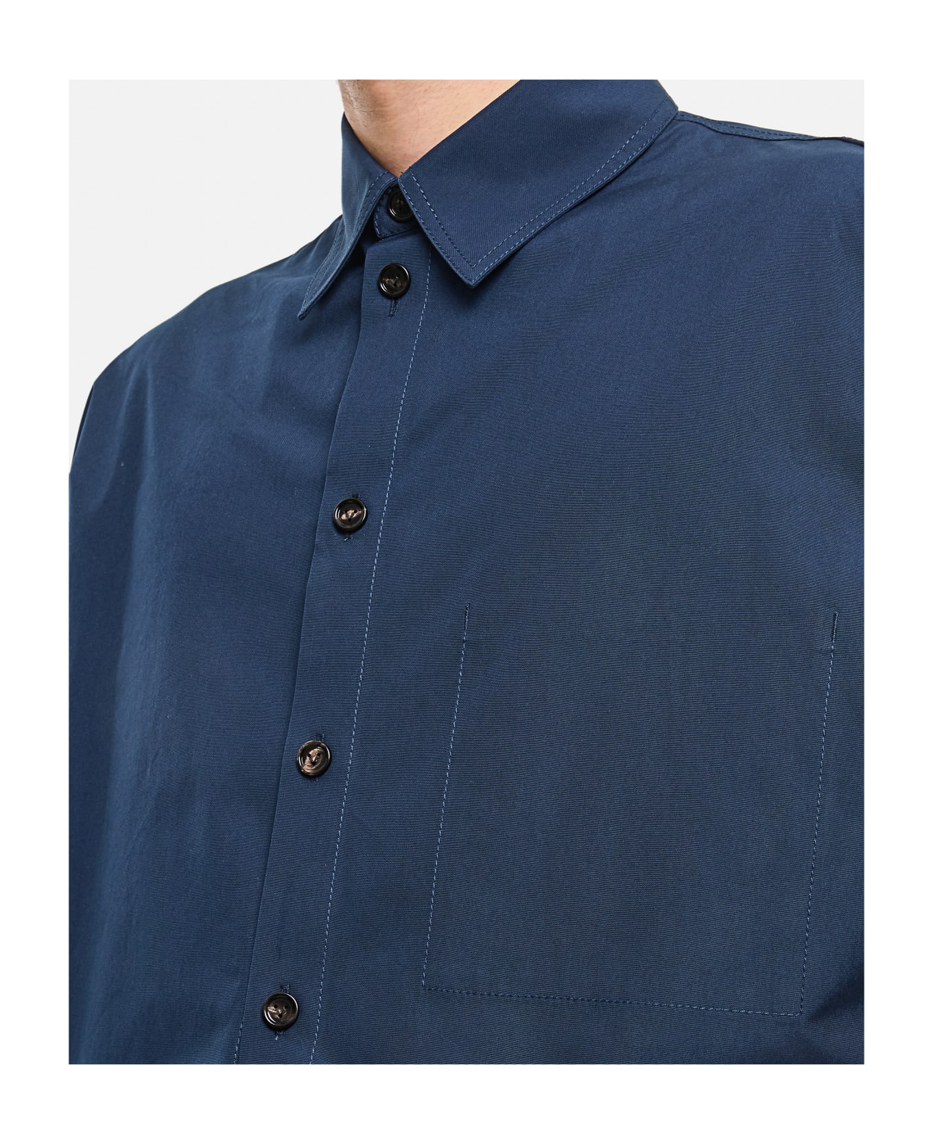 Bottega Veneta Cotton Shirt - Blue シャツ