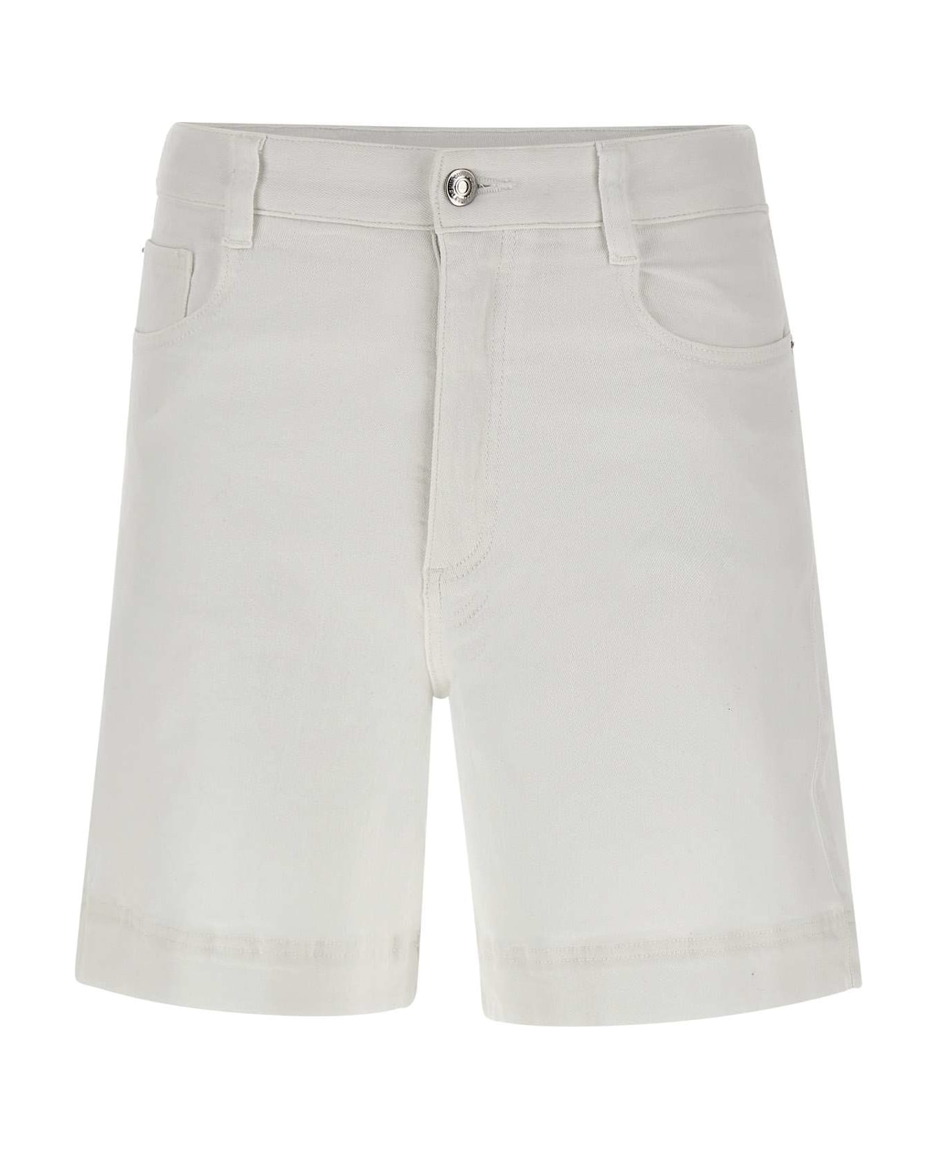 Sun 68 Cotton Shorts - WHITE