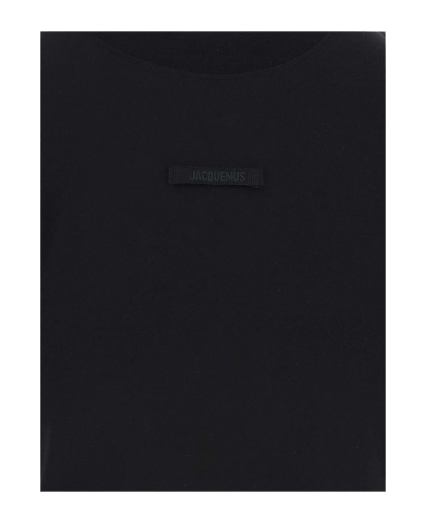 Jacquemus Le T-shirt Grosgrain - Black