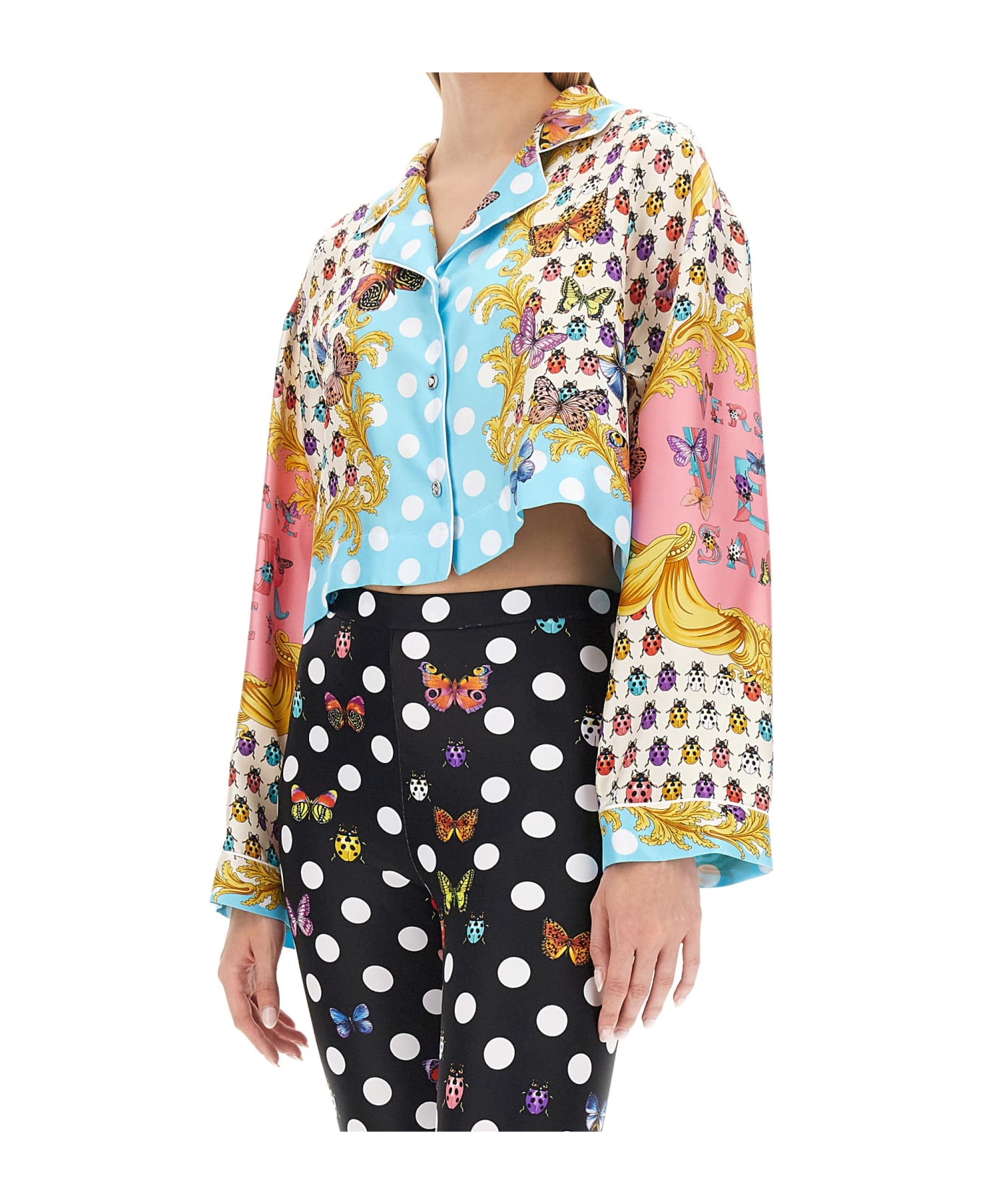 Versace Multicolored Silk Shirt - Multicolor シャツ