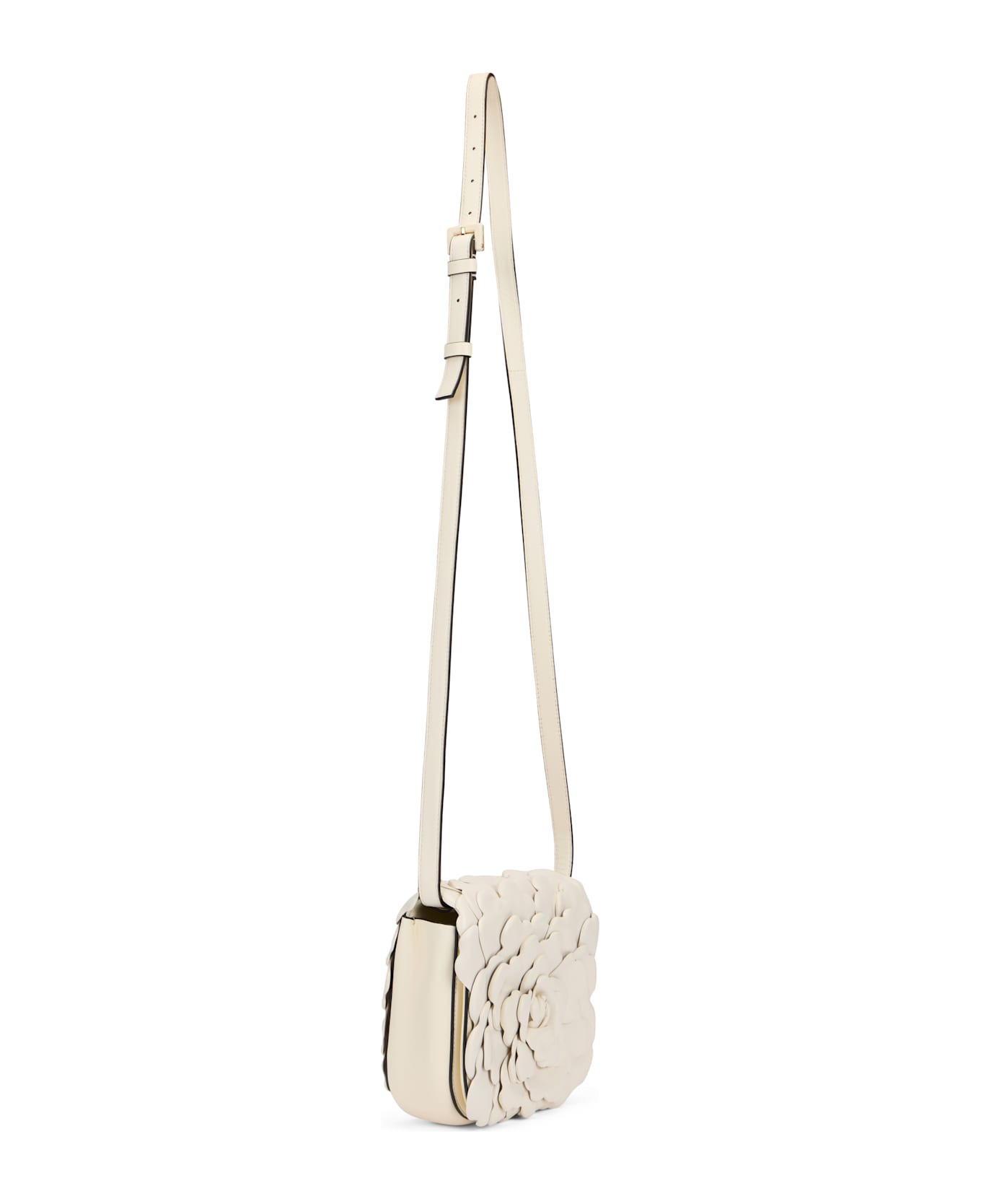 Valentino Garavani Shoulder Bag In Leather - Ivory