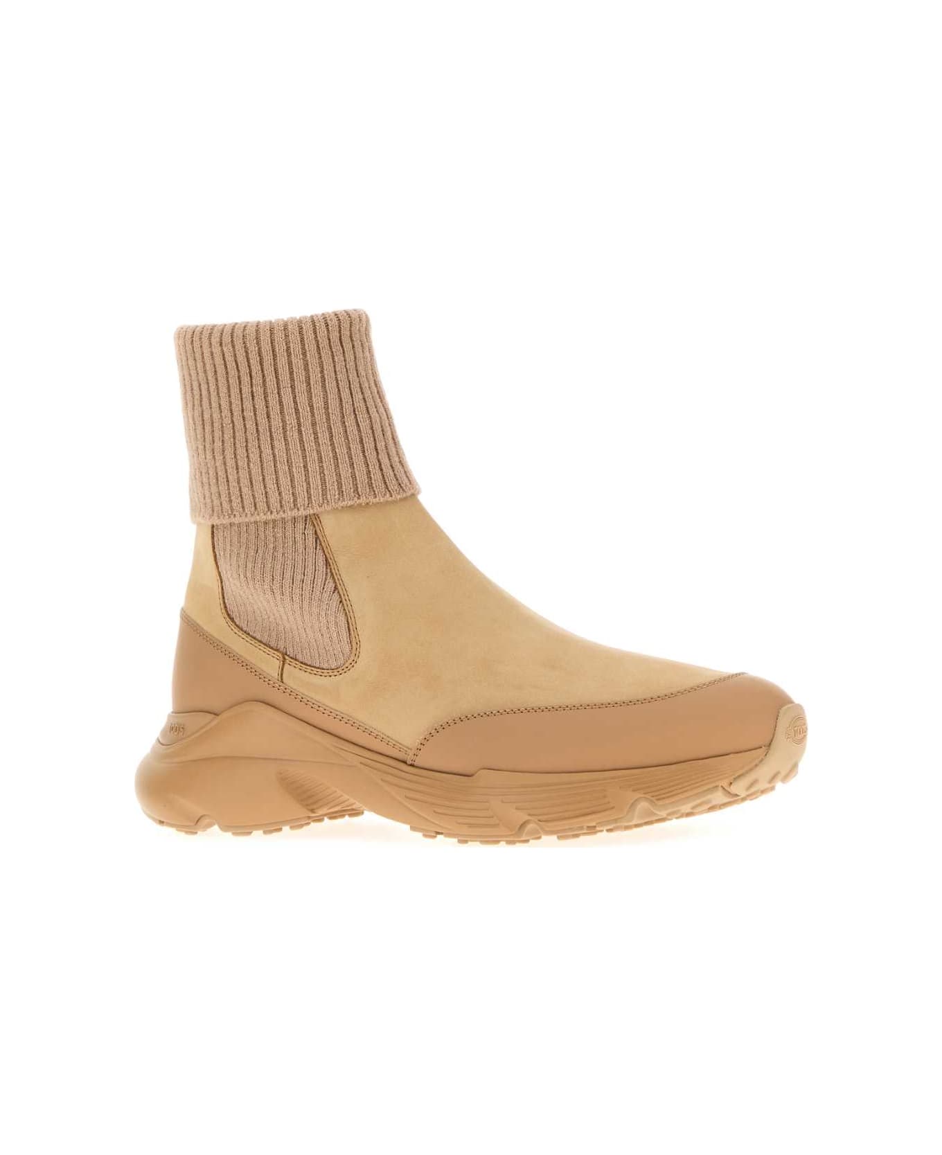 Tod's Beige Suede Ankle Boots - C205CARNEMEDIOC807NOCCIOLACH