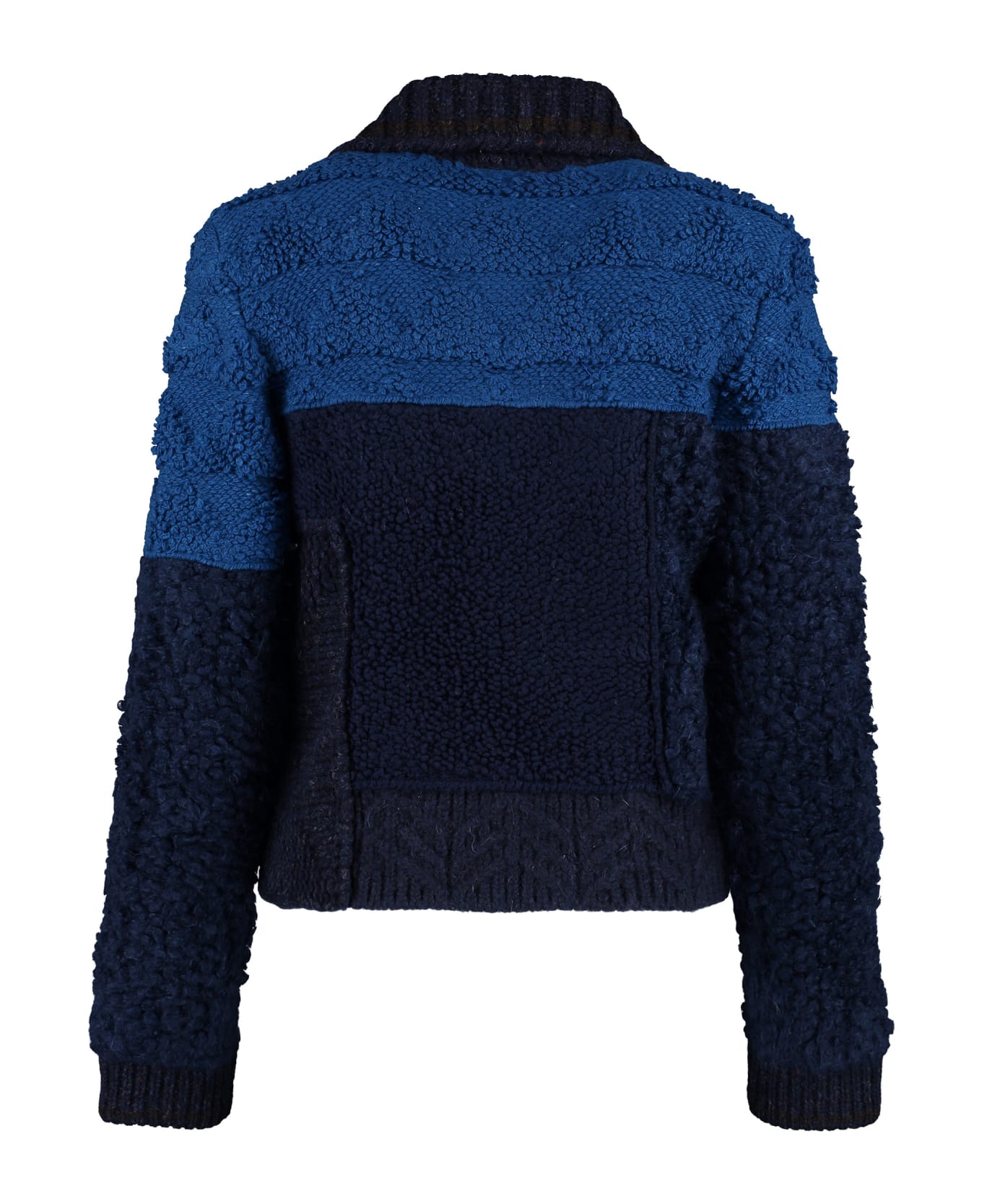 Bottega Veneta Wool V-neck Sweater - blue カーディガン