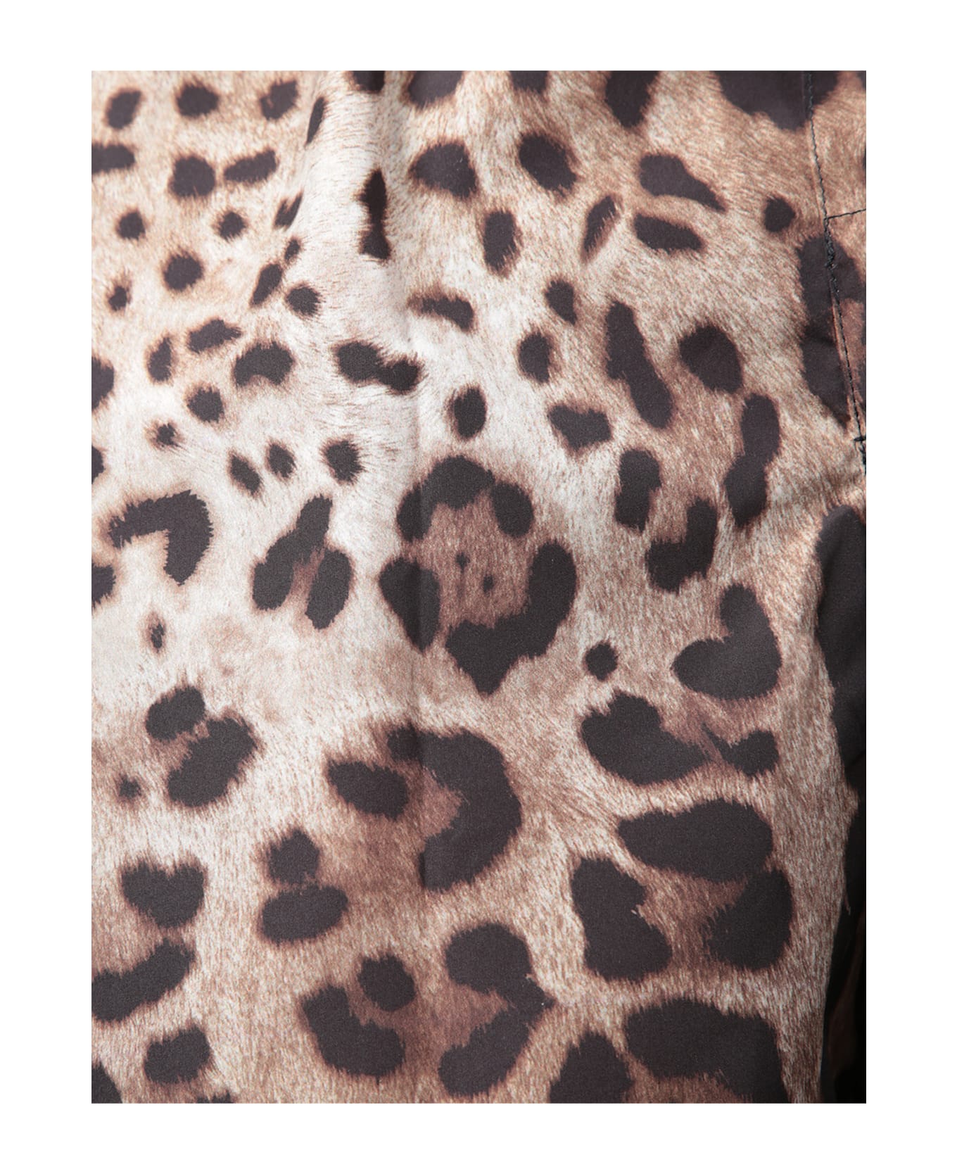 Dolce 
Gabbana Brown Leopard Print Swim Shorts - Multi