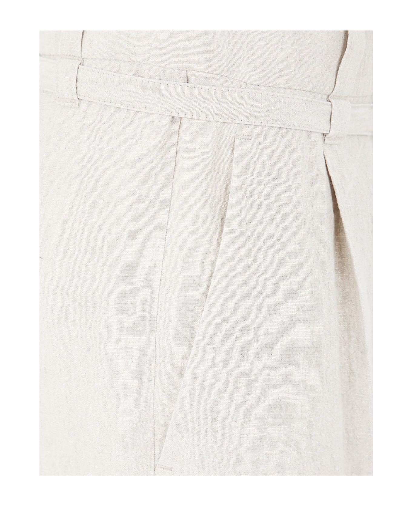 Brunello Cucinelli Cropped Tapered Trousers - Sand
