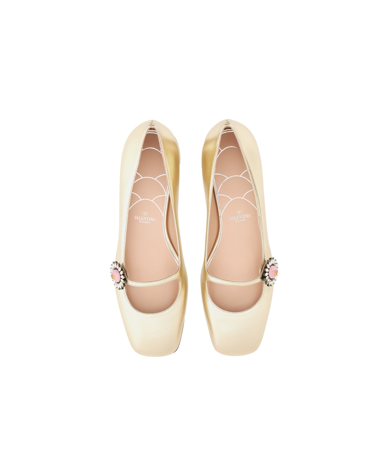 Valentino Garavani 
mary-jane Preshoes
 Ballerina In Kidskin - Grey