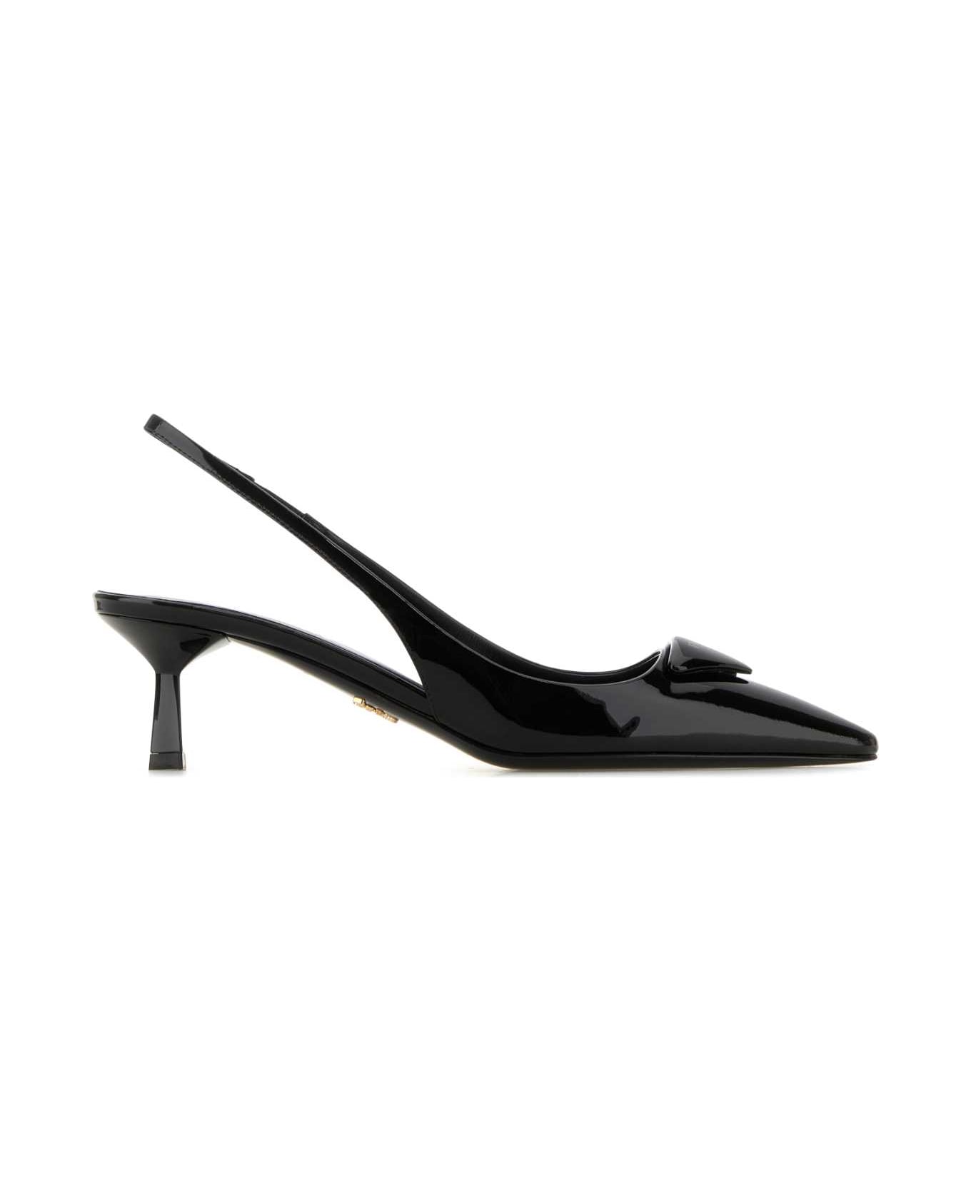 Prada Black Leather Pumps - NERO
