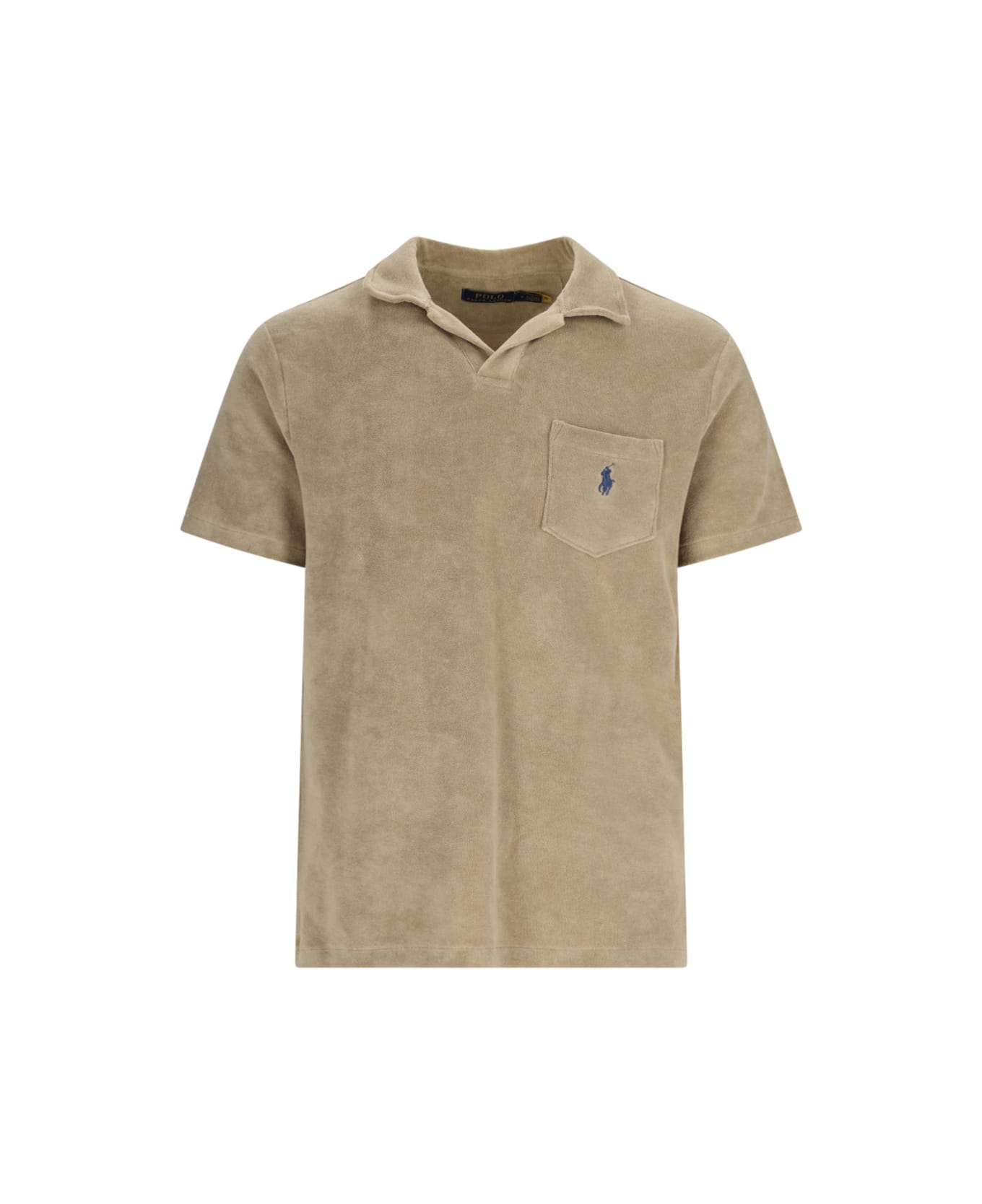 Ralph Lauren Logo Polo Shirt - Beige ポロシャツ