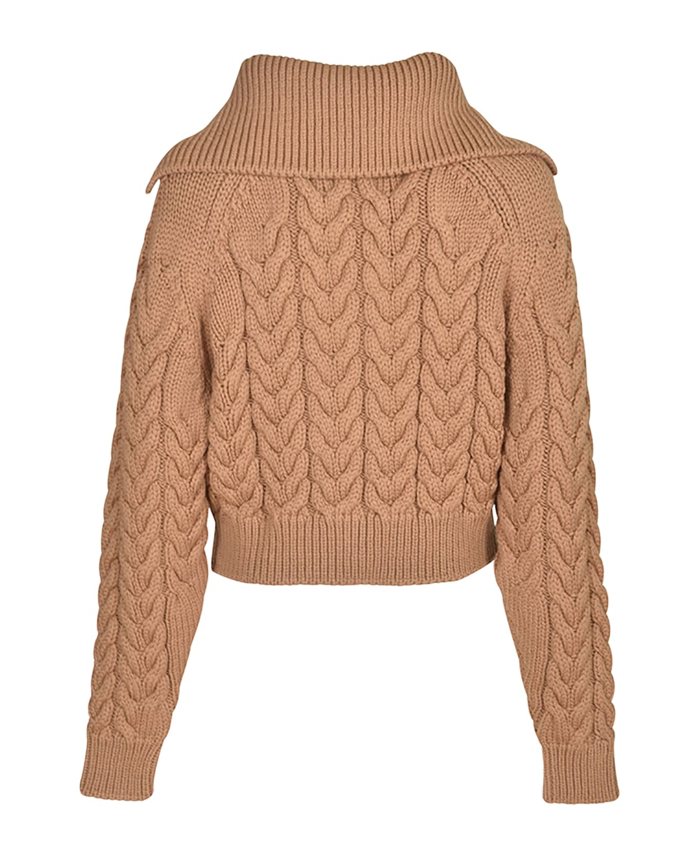 Patou Sailor Cable Jumper - Chestnut
