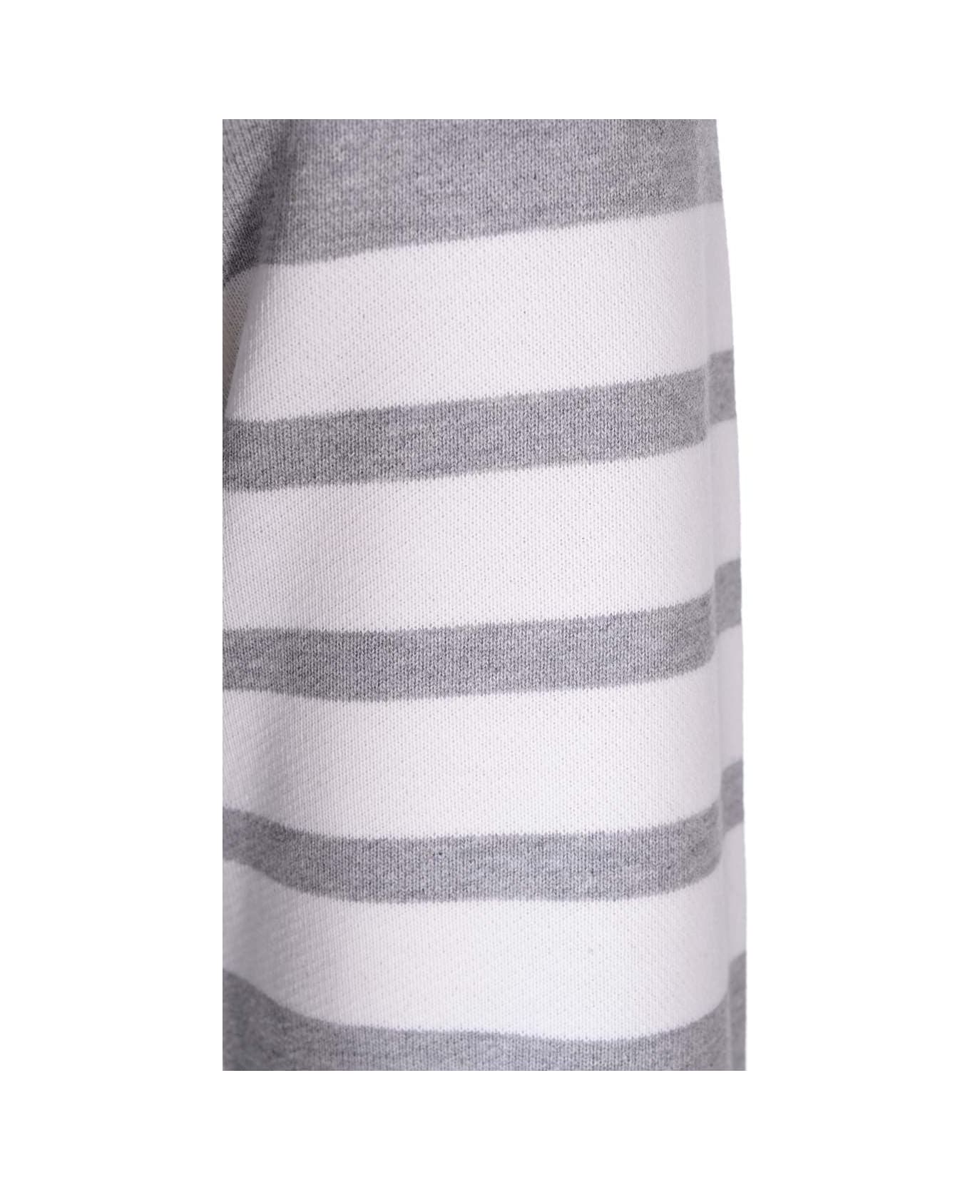 Thom Browne 
4 Bar Stripe
 Crewneck Sweatshirt - LT GREY