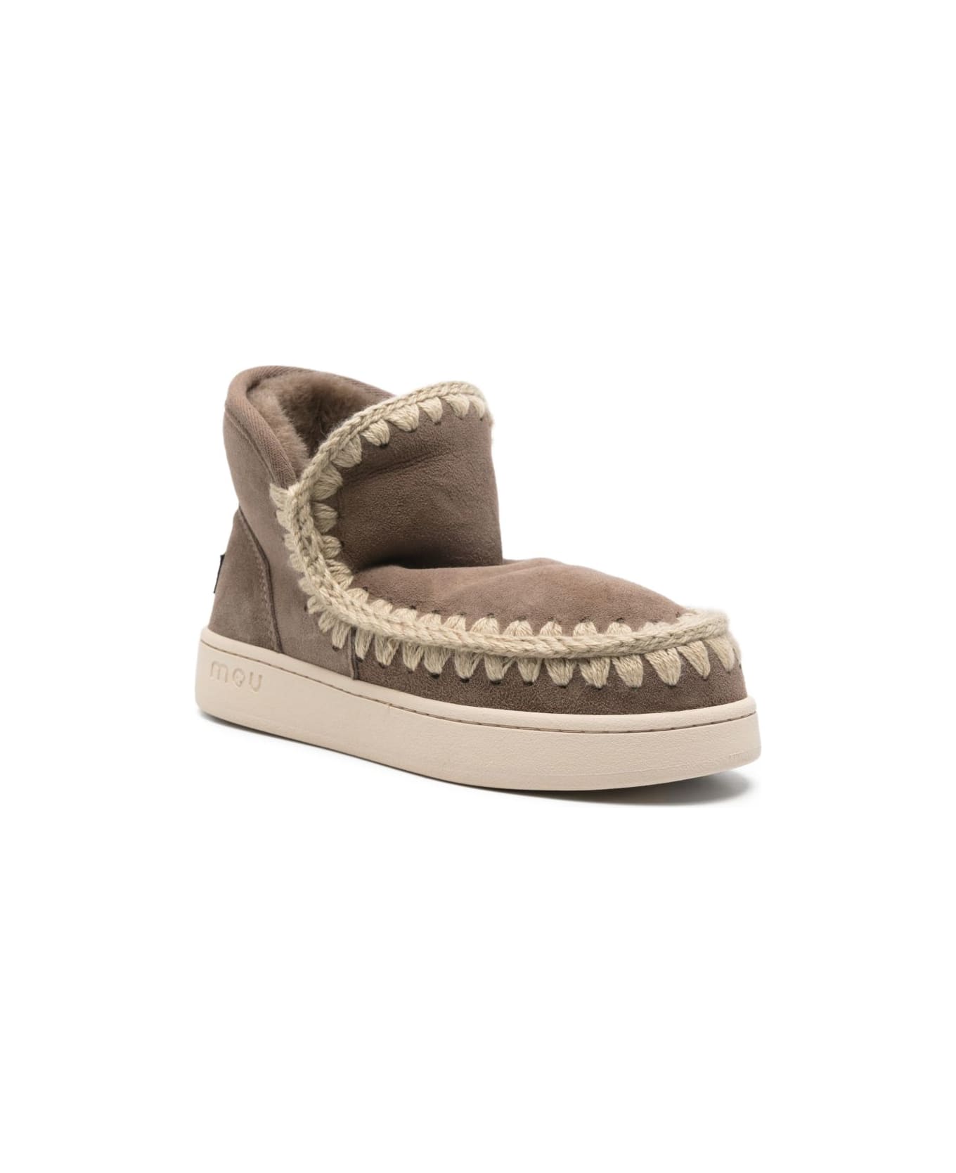 Mou New Suede Eskimo Sneakers. - Beige