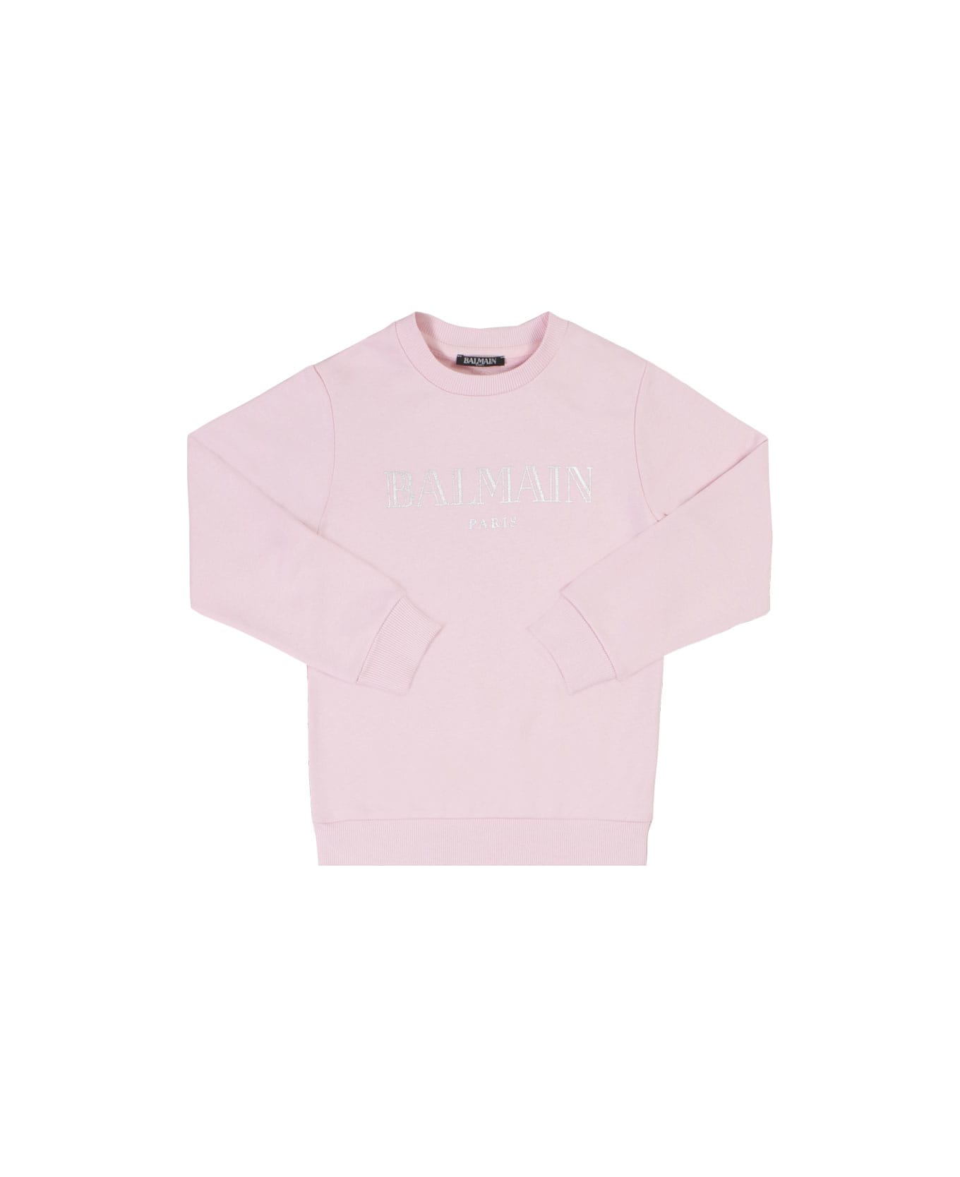 Balmain Cotton Sweatshirt - Rose
