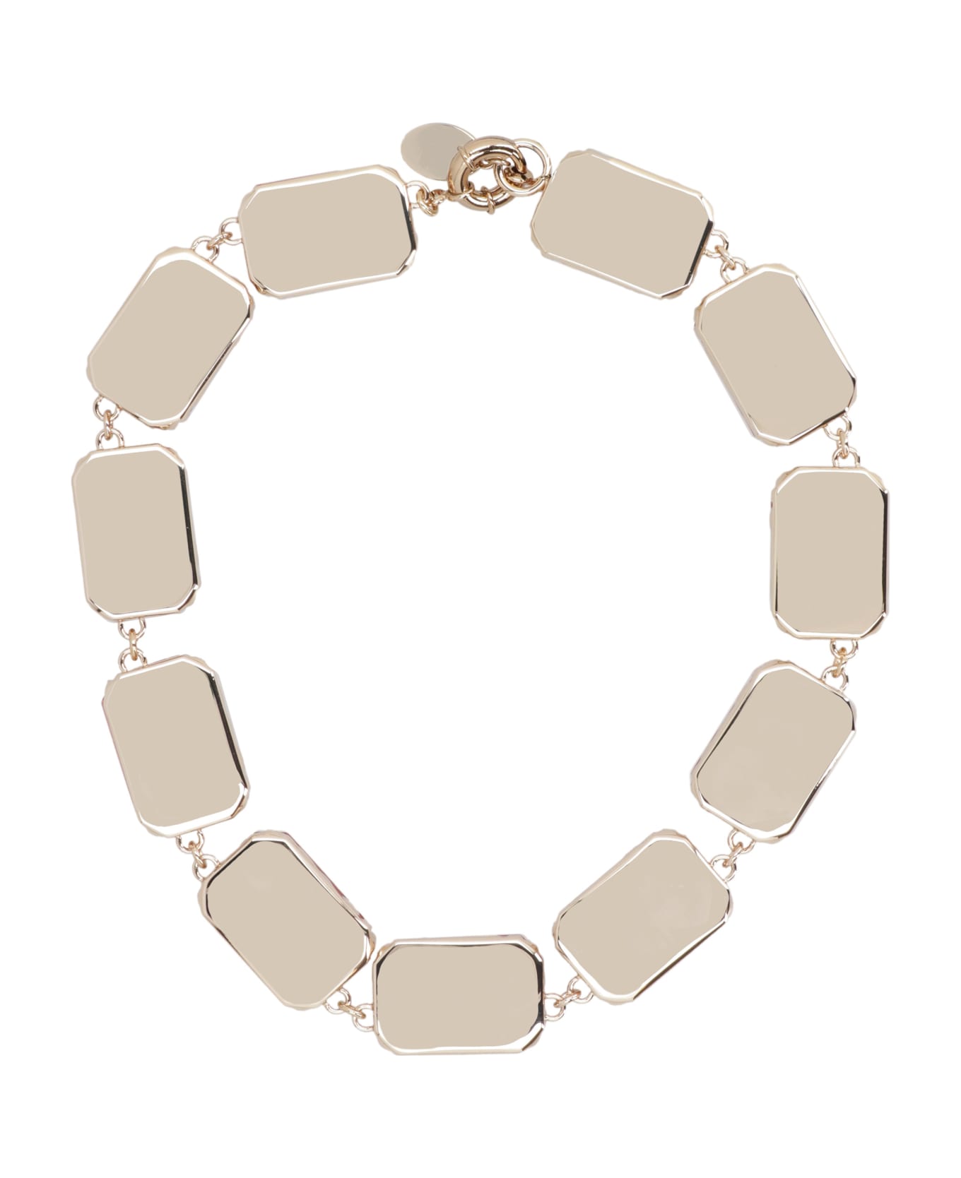 Weekend Max Mara Carta Neclace With Decorative Stones - Pink