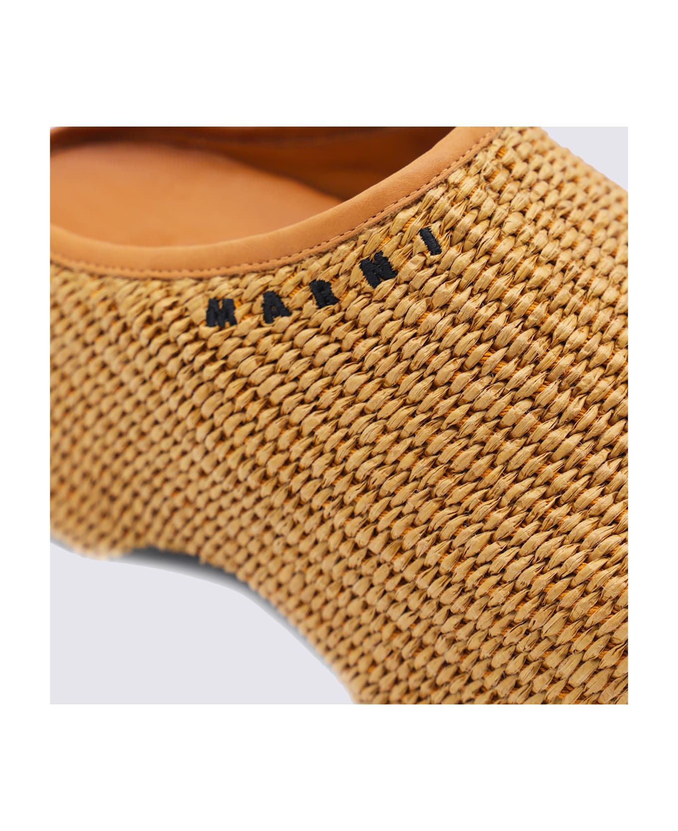 Marni Brown Leather Sandals - RAW SIENNA