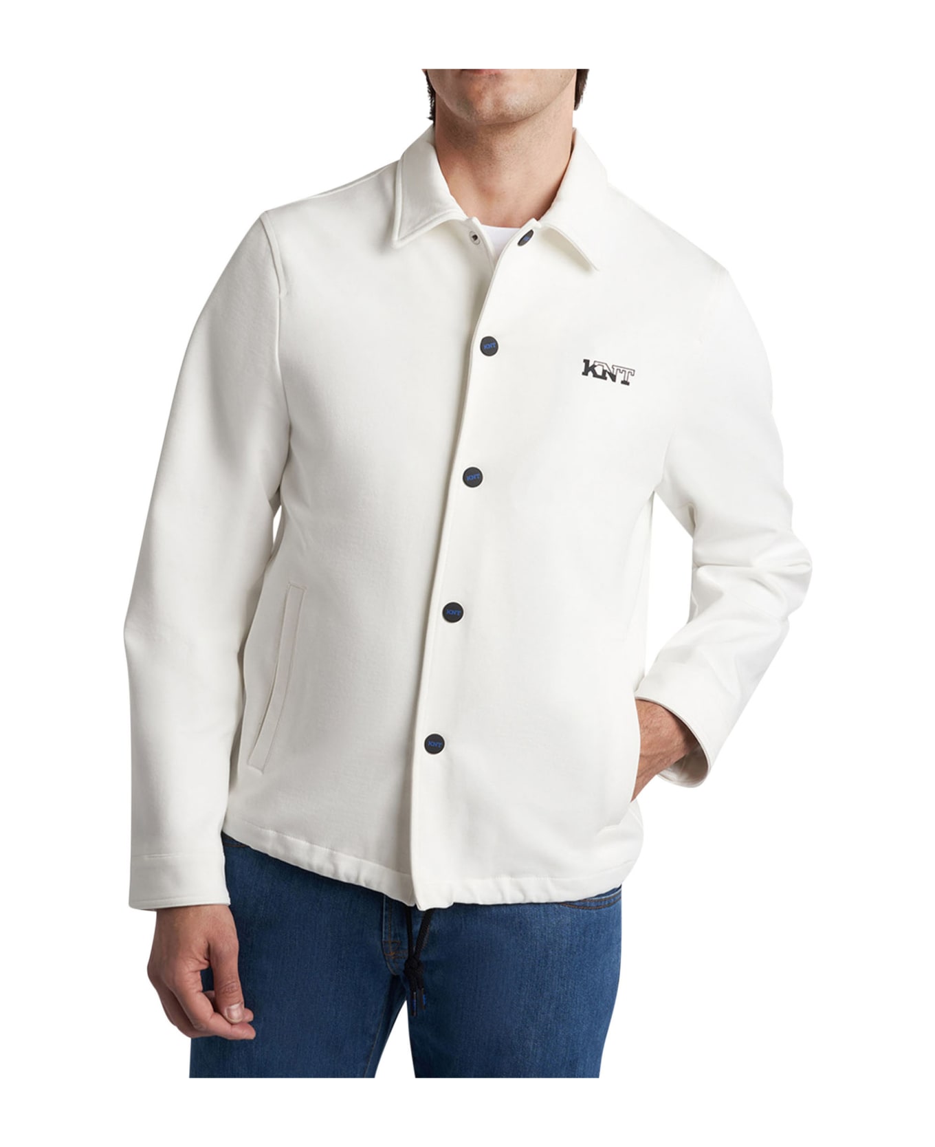 Kiton Outdoor Jacket Viscose - WHITE