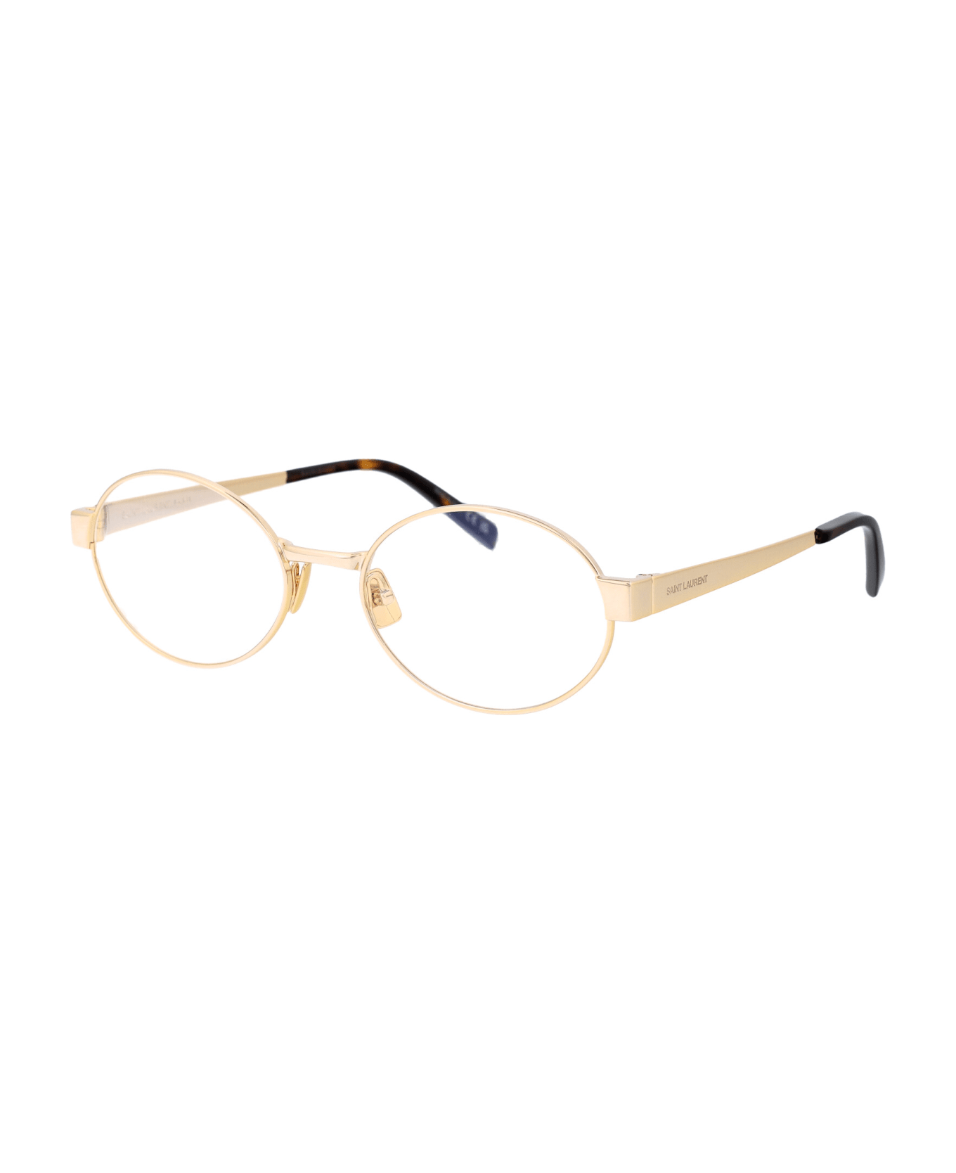 Saint Laurent Eyewear Sl 692 Opt Glasses - 002 GOLD GOLD TRANSPARENT アイウェア