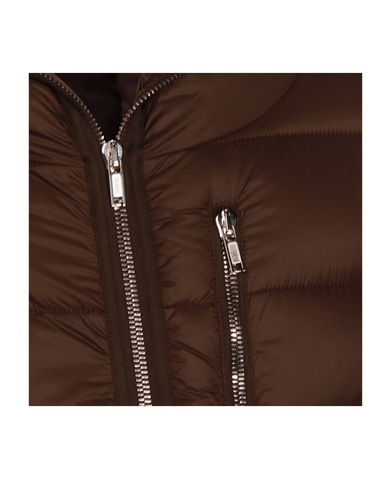Rick Owens Brown Gimp Down Jacket - DARKDUST